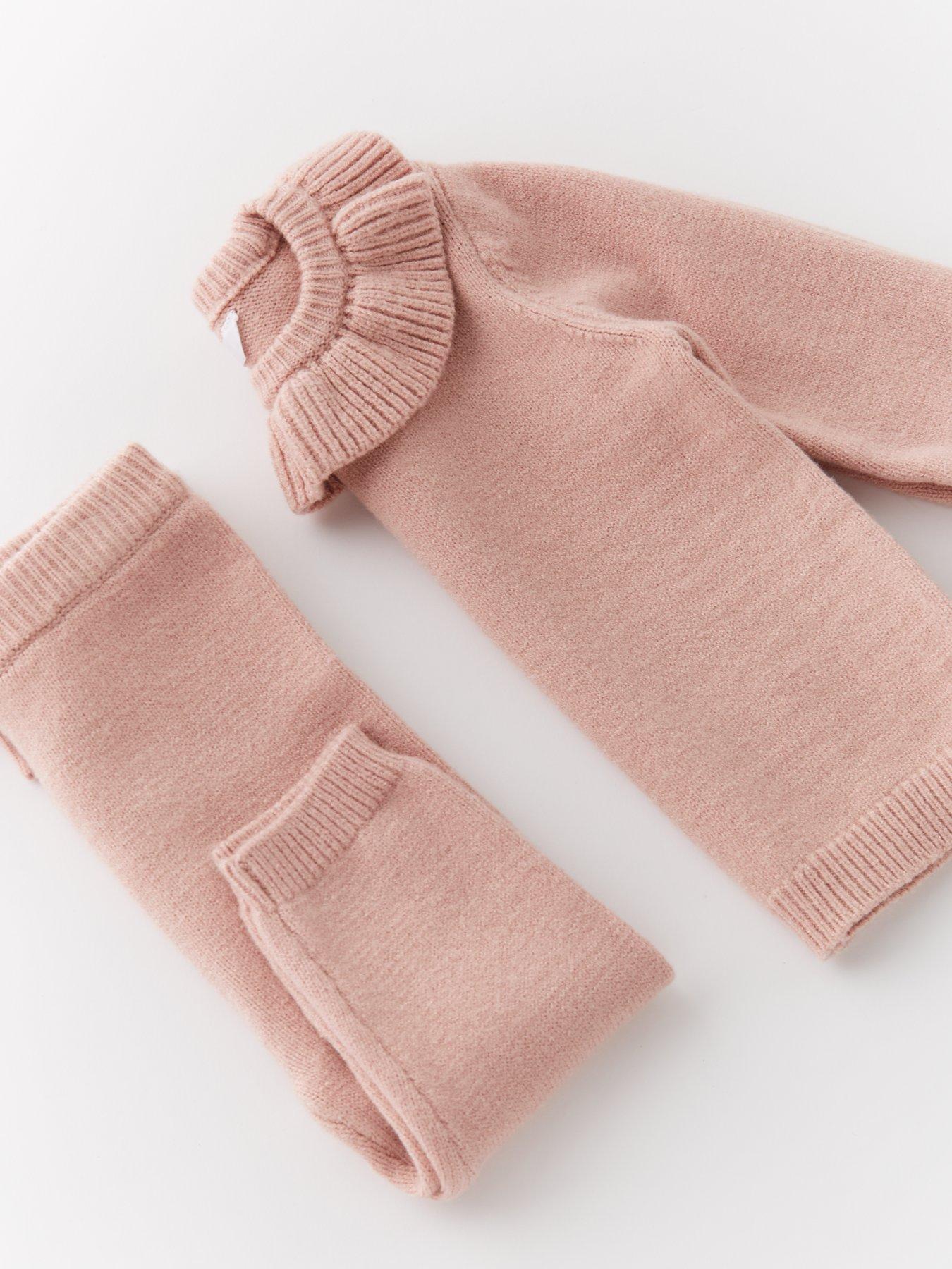  image of the-very-collection-fluted-sleeve-legging-set-pink