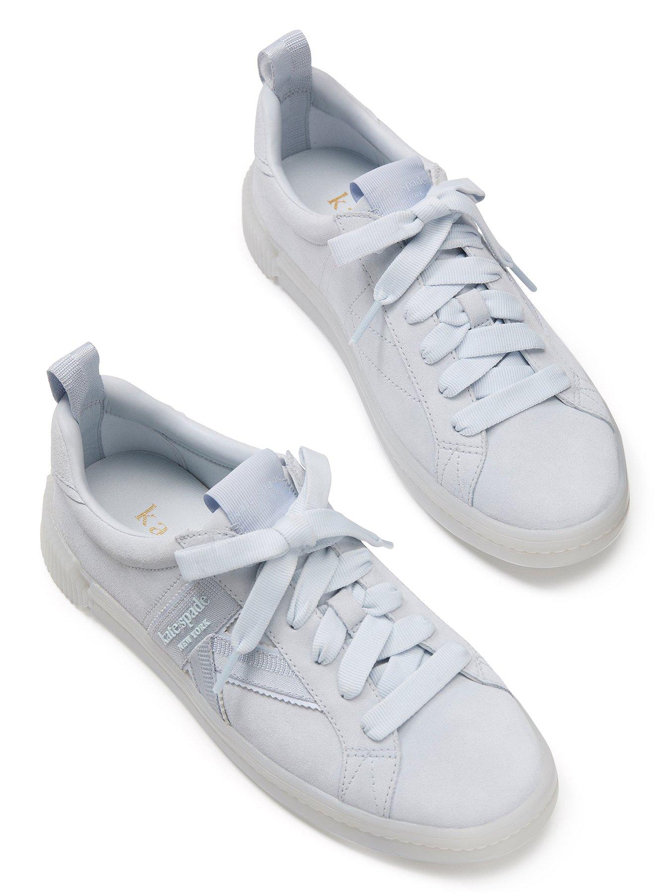Image 3 of 3 of Kate Spade New York K As In Suede Court Sneaker - White