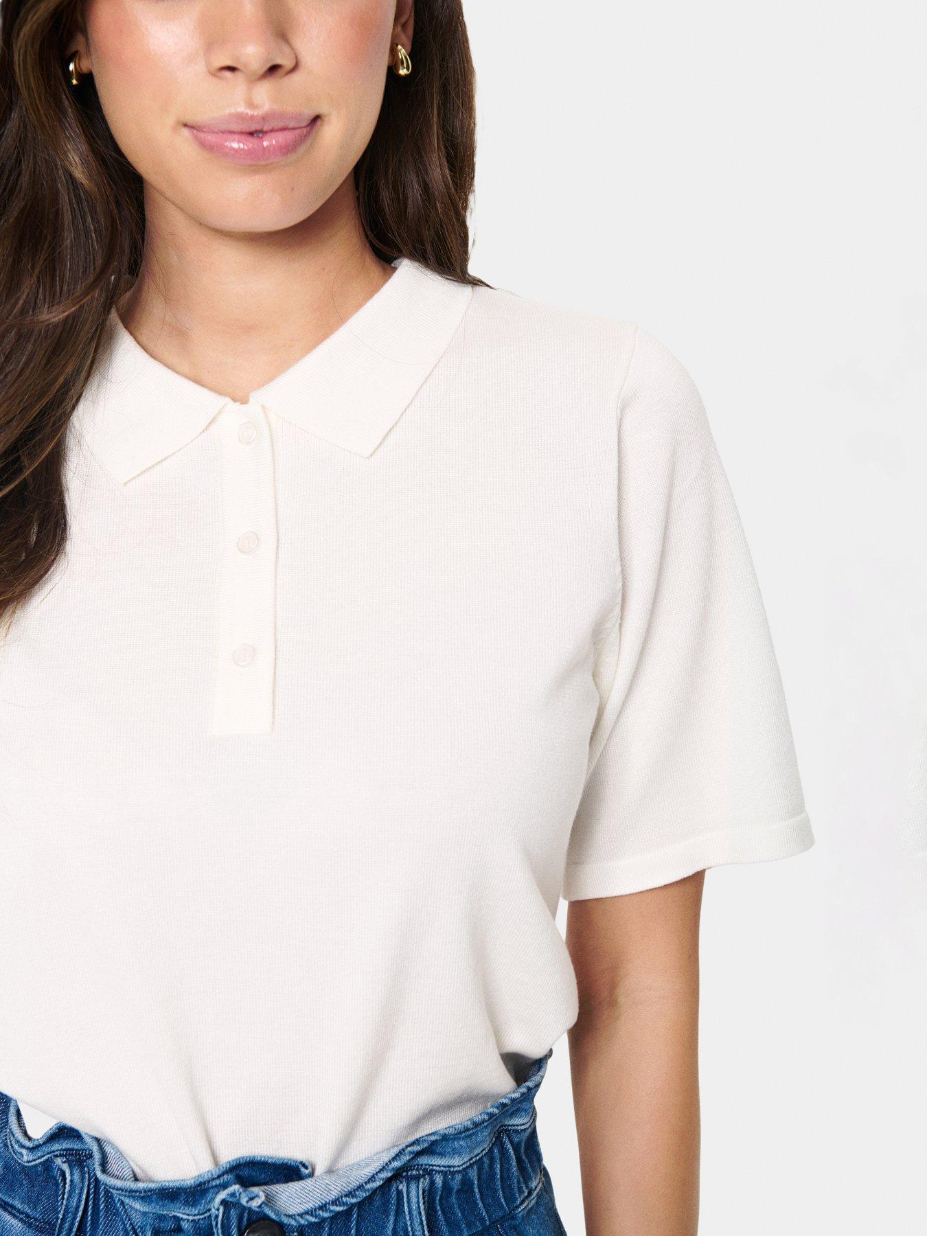  image of saint-tropez-mila-polo-pullover-white