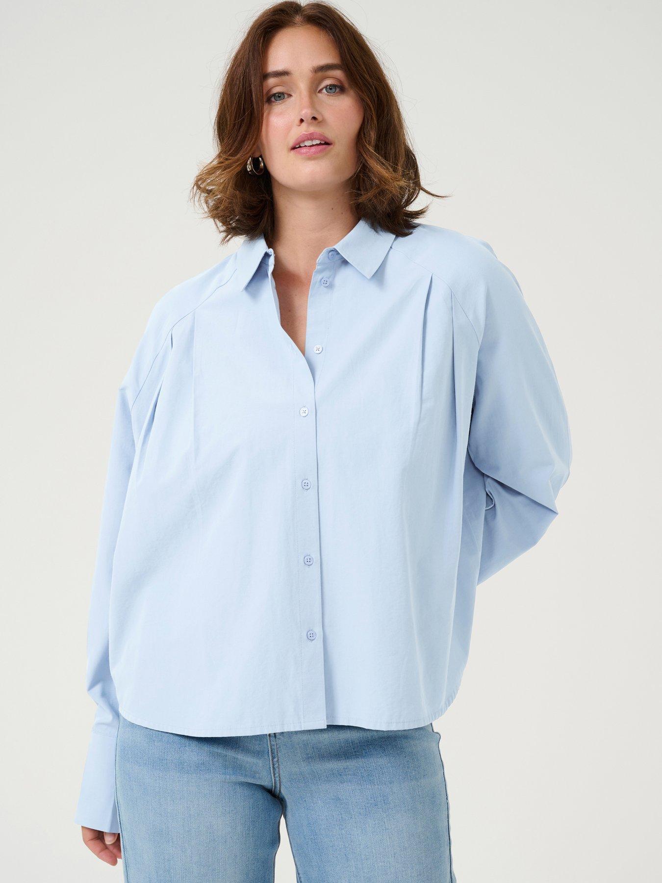 kaffe-haily-shirt-blue