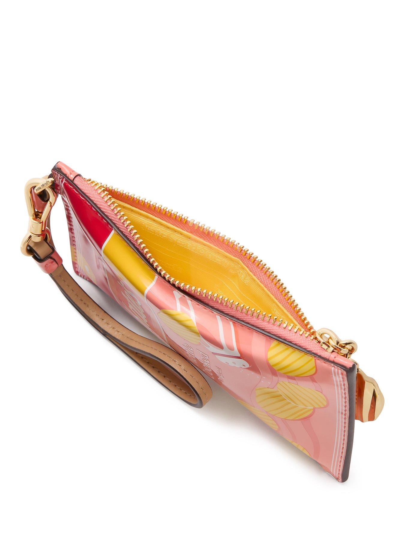Image 3 of 3 of Kate Spade New York Snack Time Embossed Patent Pu Card Case Wristlet