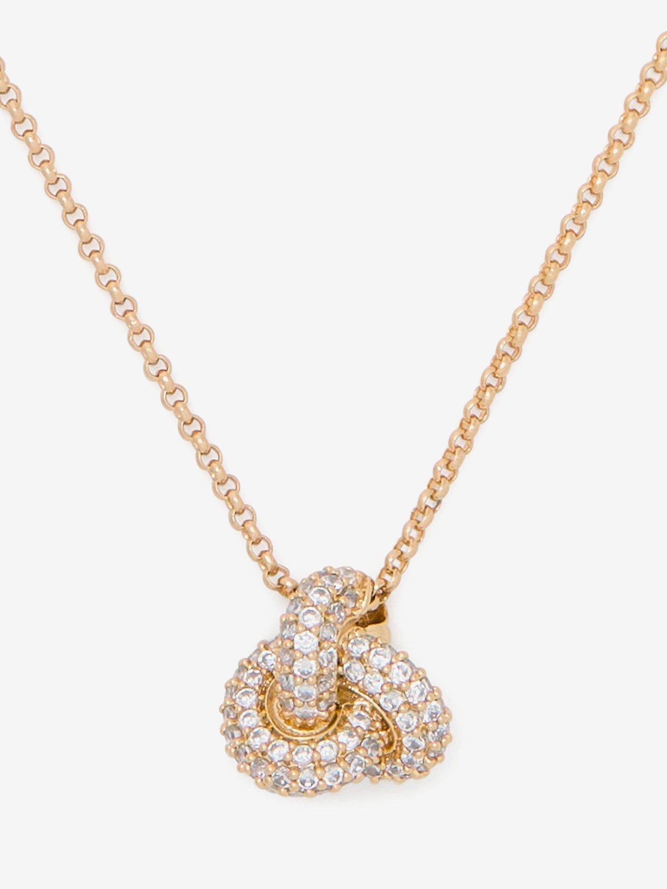 undefined Double Knot Pave Pendant