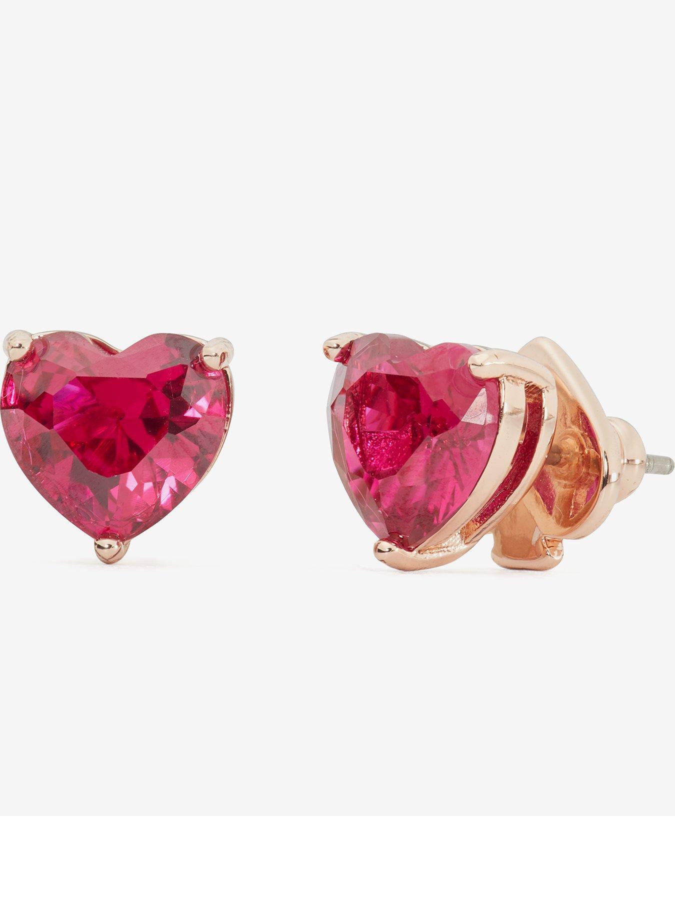 Image 1 of 3 of Kate Spade New York My Love Heart Studs - Red