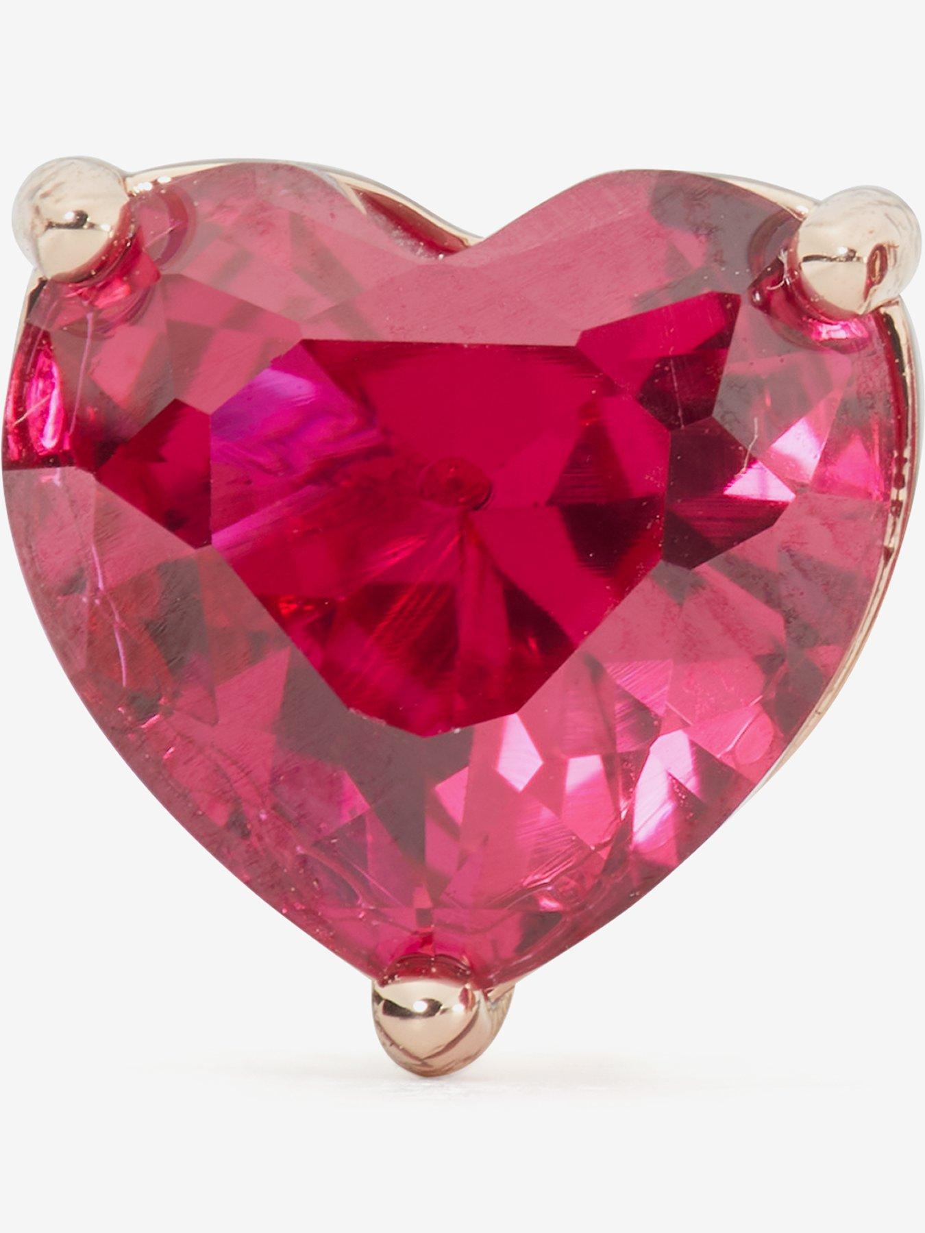 Image 3 of 3 of Kate Spade New York My Love Heart Studs - Red
