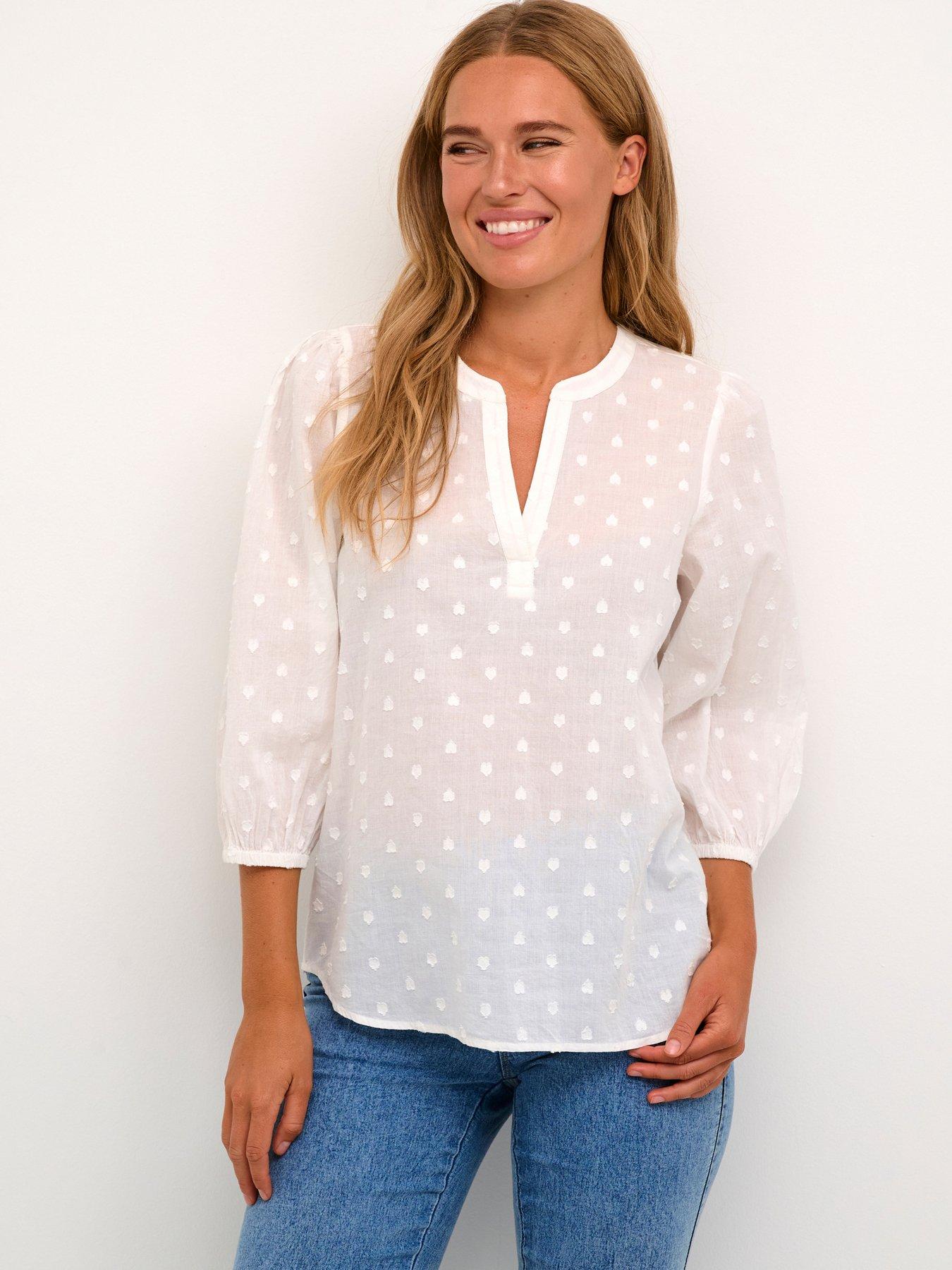 undefined Jollia Blouse - White