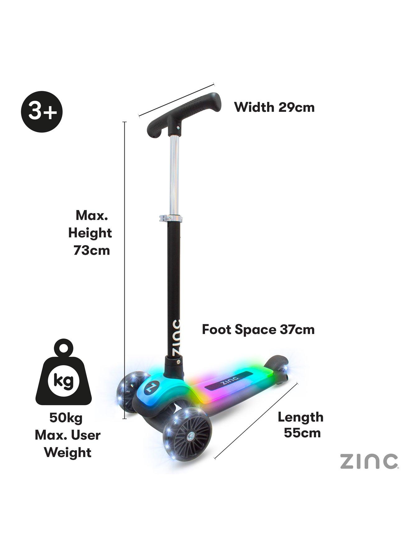Image 2 of 8 of Zinc Zinc Rainbow Row Three Wheel Light Up Scooter