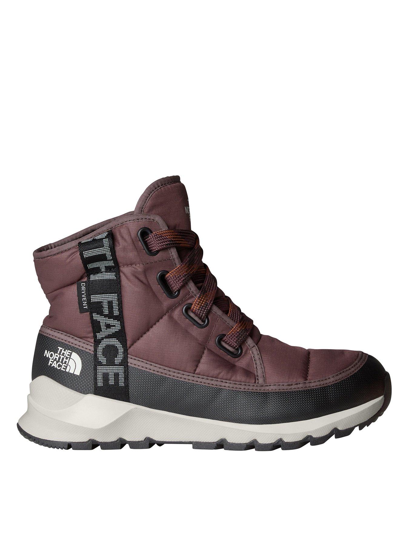  image of the-north-face-womens-thermoball-lace-up-luxe-waterproof-hiking-boots-purple