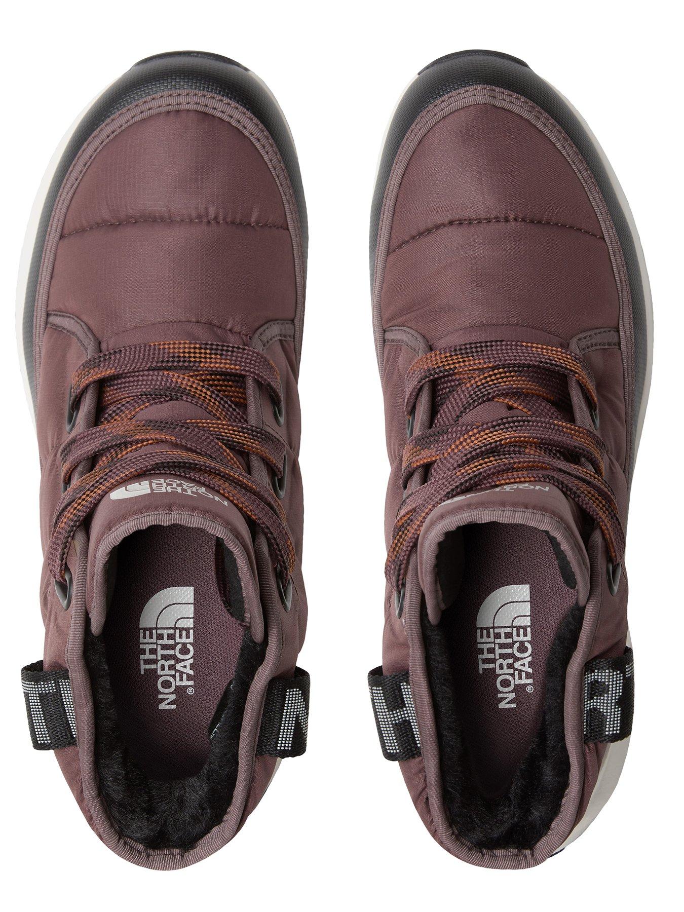  image of the-north-face-womens-thermoball-lace-up-luxe-waterproof-hiking-boots-purple