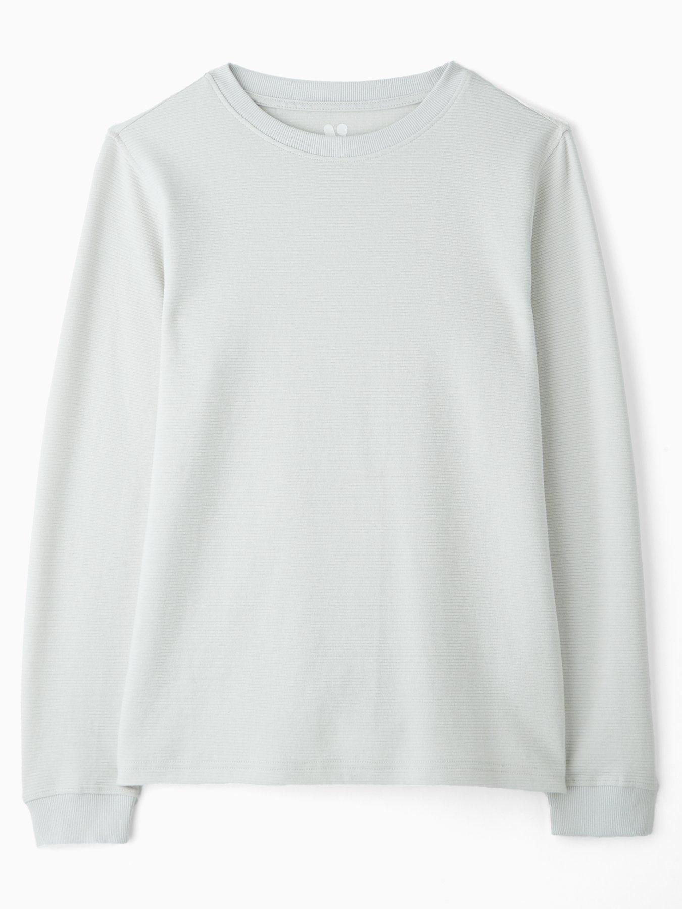  image of v-by-very-boys-2-pack-long-sleeve-t-shirts-grey