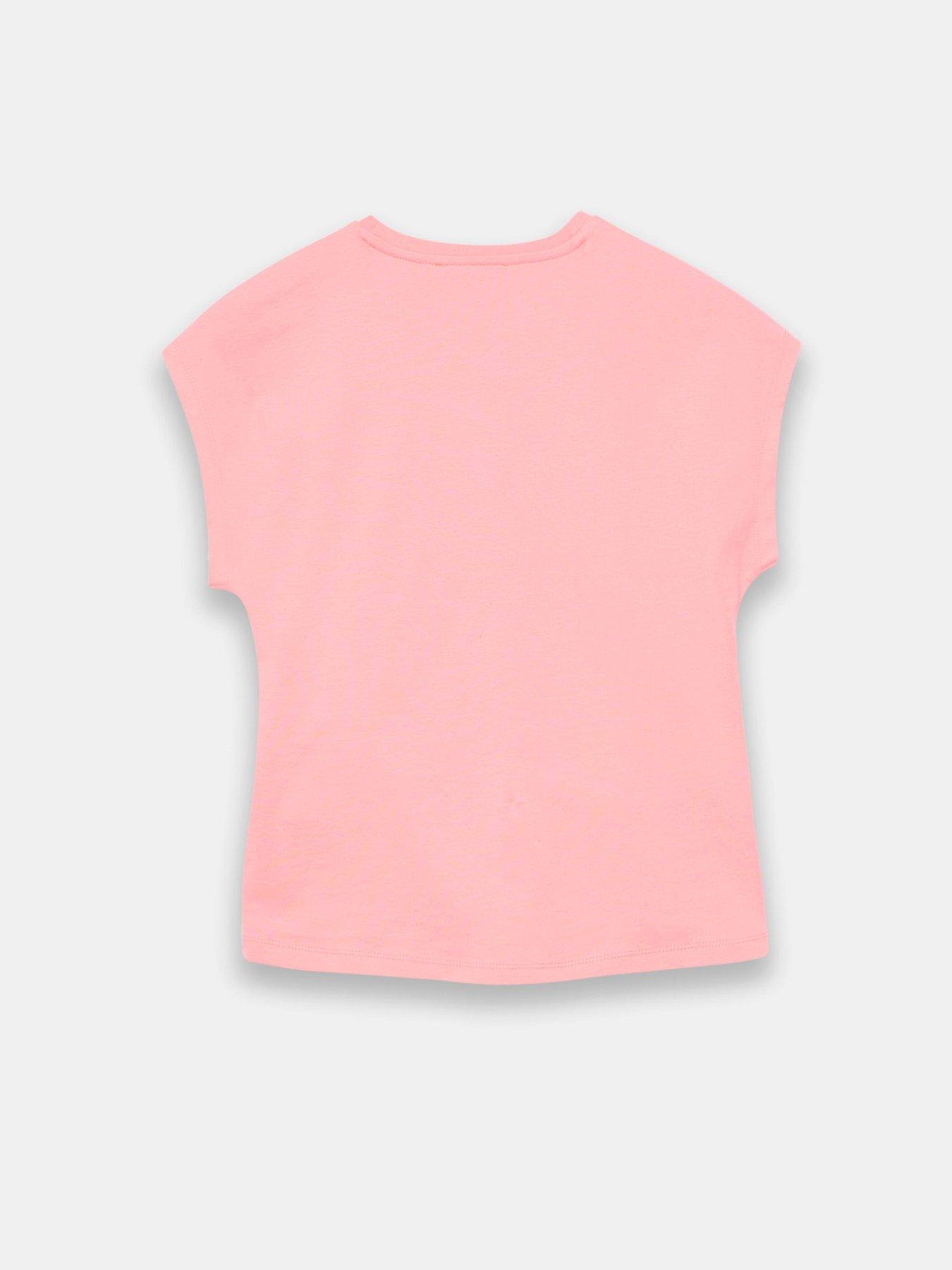  image of mint-velvet-tie-waist-t-shirt-pink