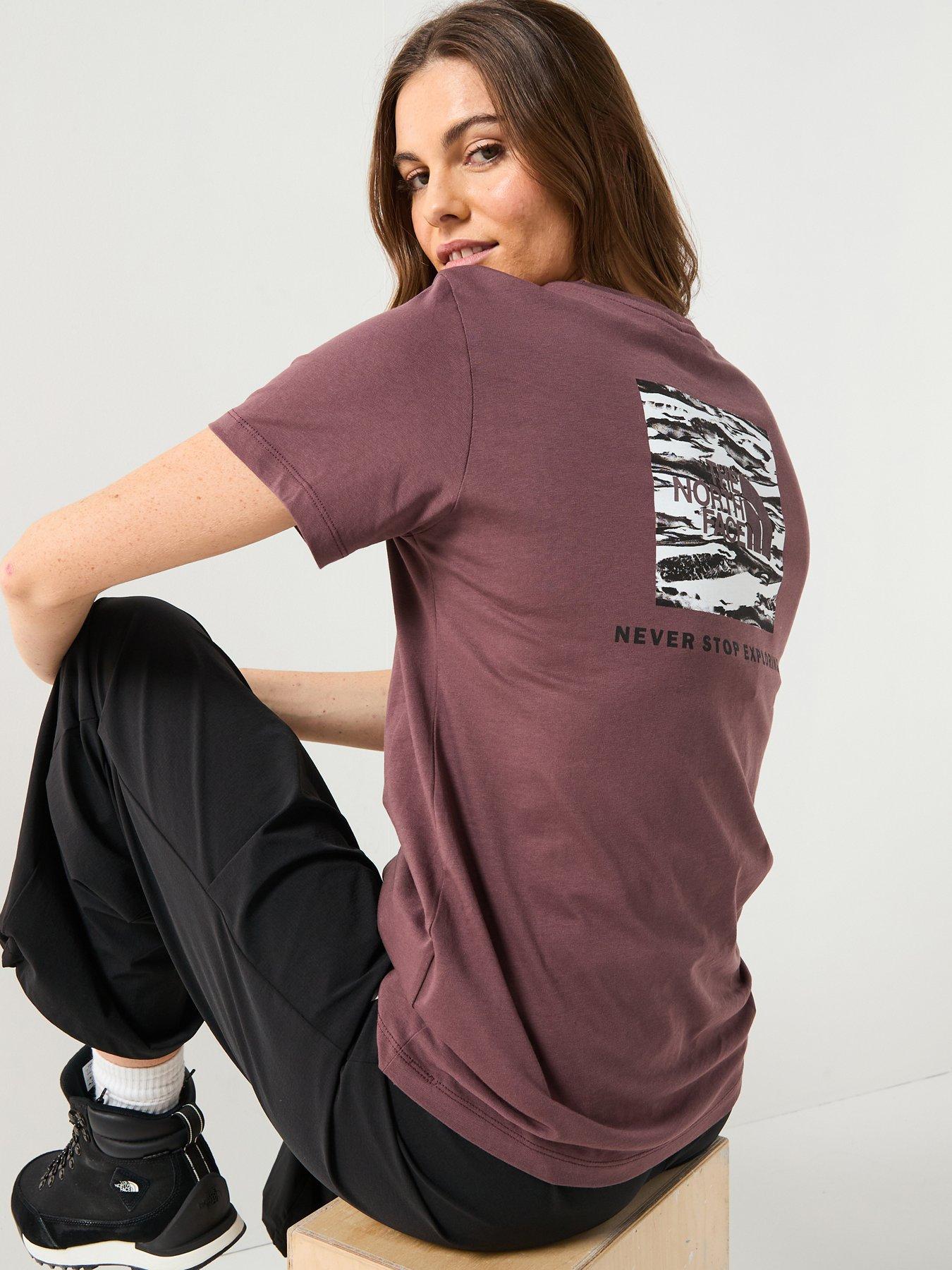The North Face Women's S/s Box Nse Edge Of Light Infill Relaxed Tee - Green