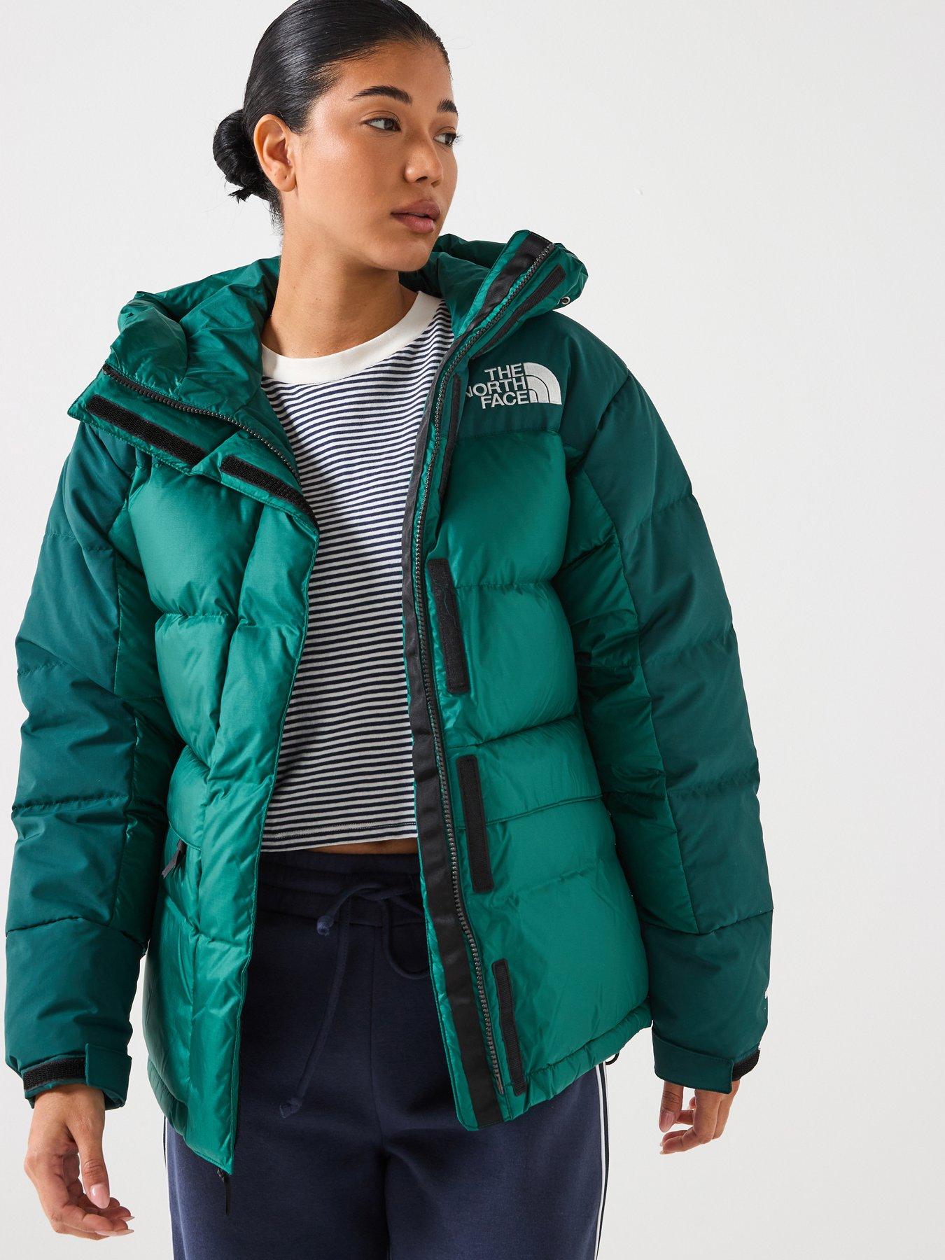 The North Face Womens Himalayan Down Parka Jacket- Green