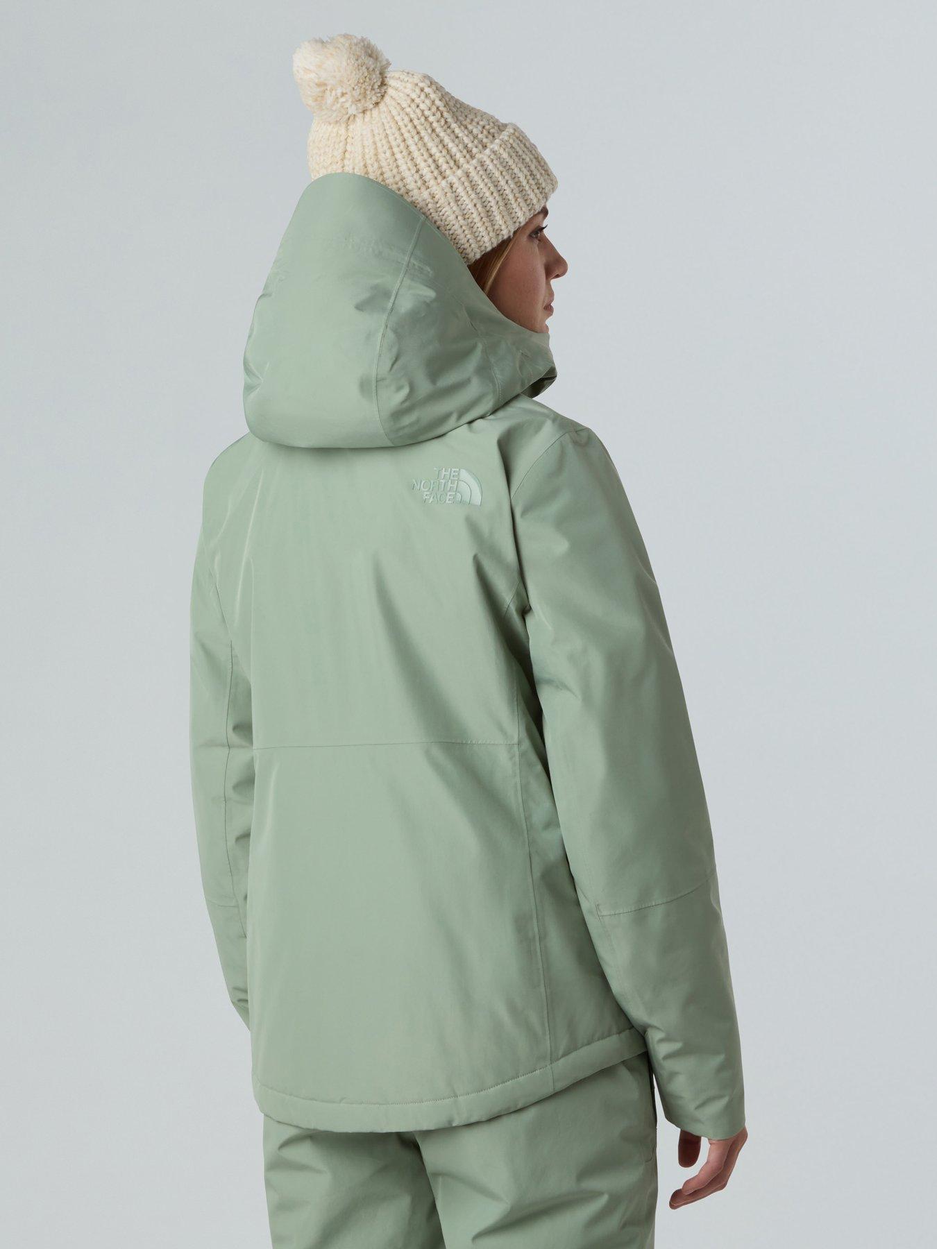 stillFront image of the-north-face-womens-descendit-ski-jacket-green