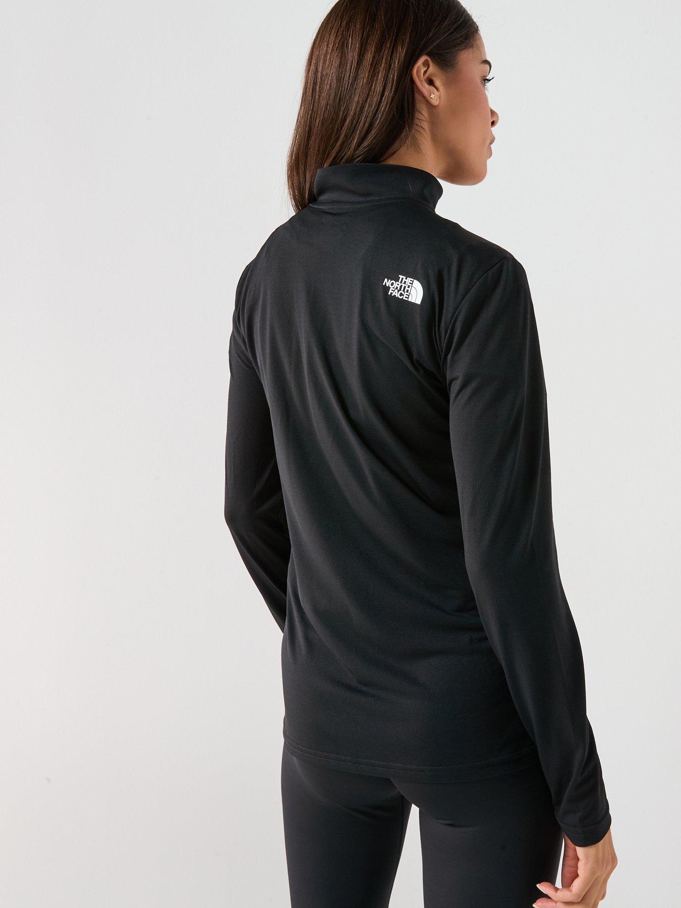 Image 2 of 6 of The North Face Women's Flex 1/4 Zip Tee Graphic - Black