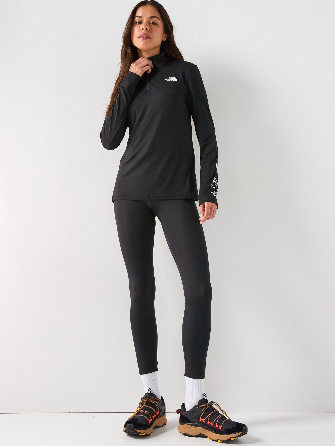 Image 3 of 6 of The North Face Women's Flex 1/4 Zip Tee Graphic - Black