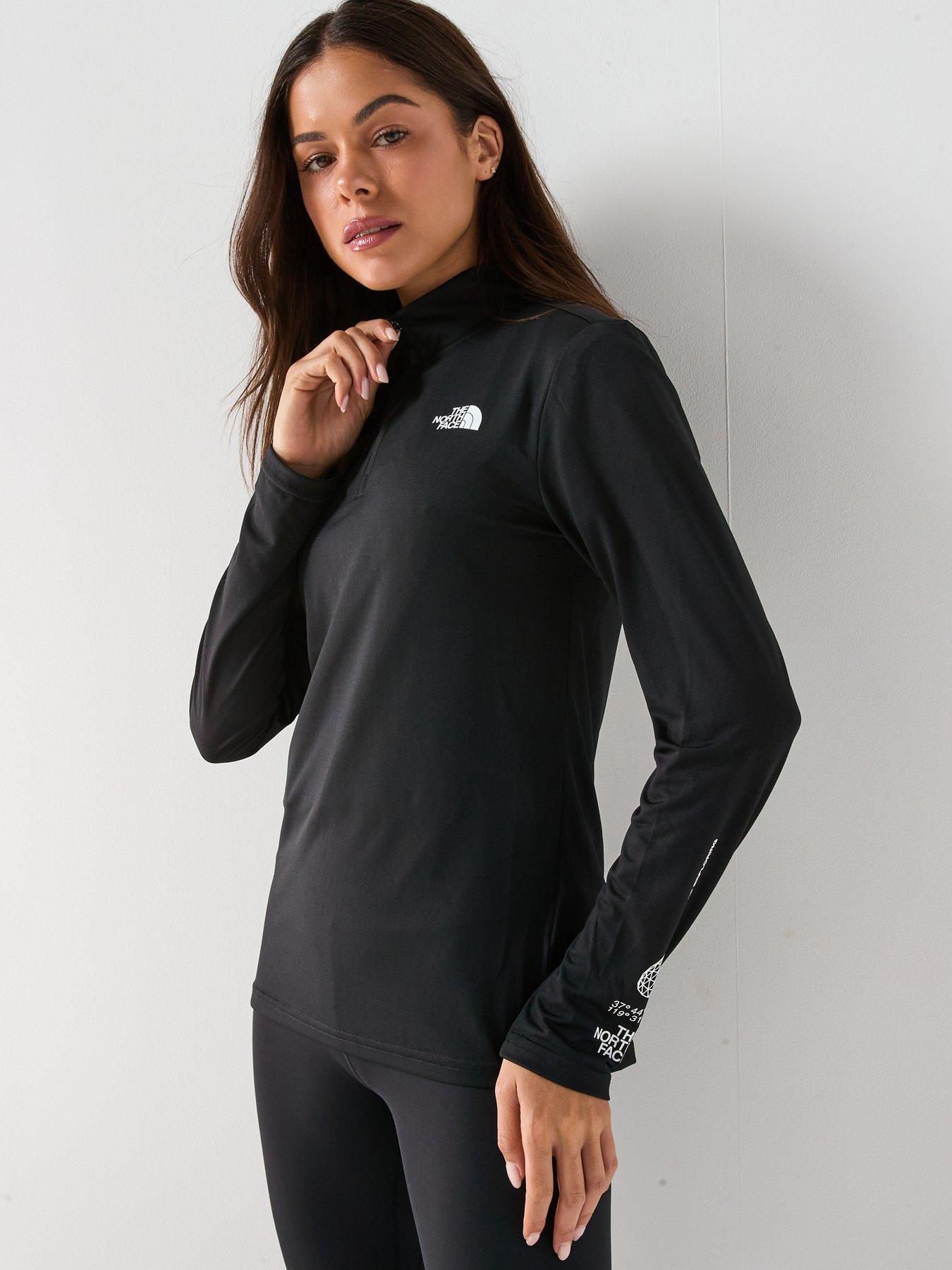 Image 5 of 6 of The North Face Women's Flex 1/4 Zip Tee Graphic - Black