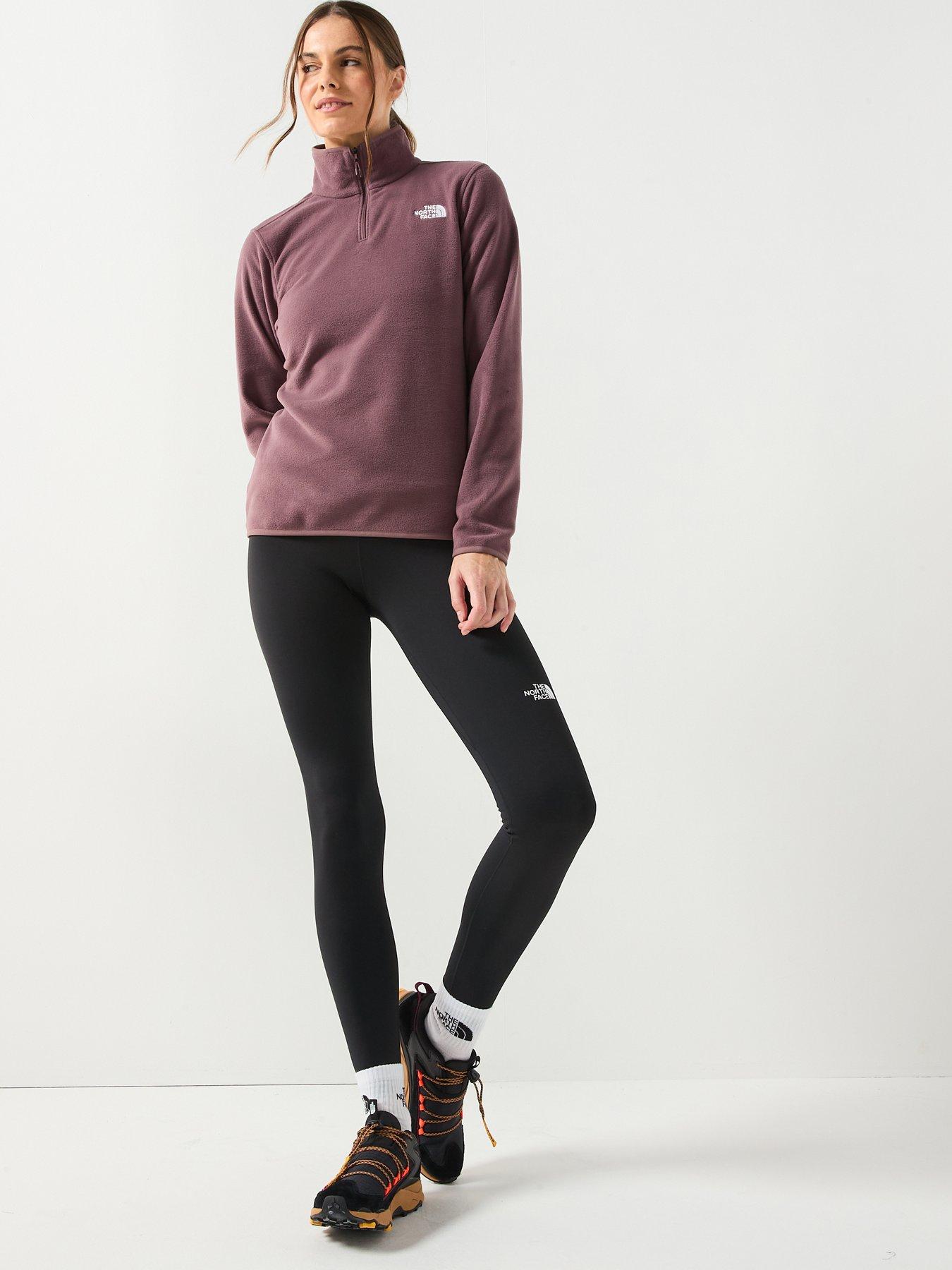  image of the-north-face-womens-glacier-fleece-14-zip-jacket-brown