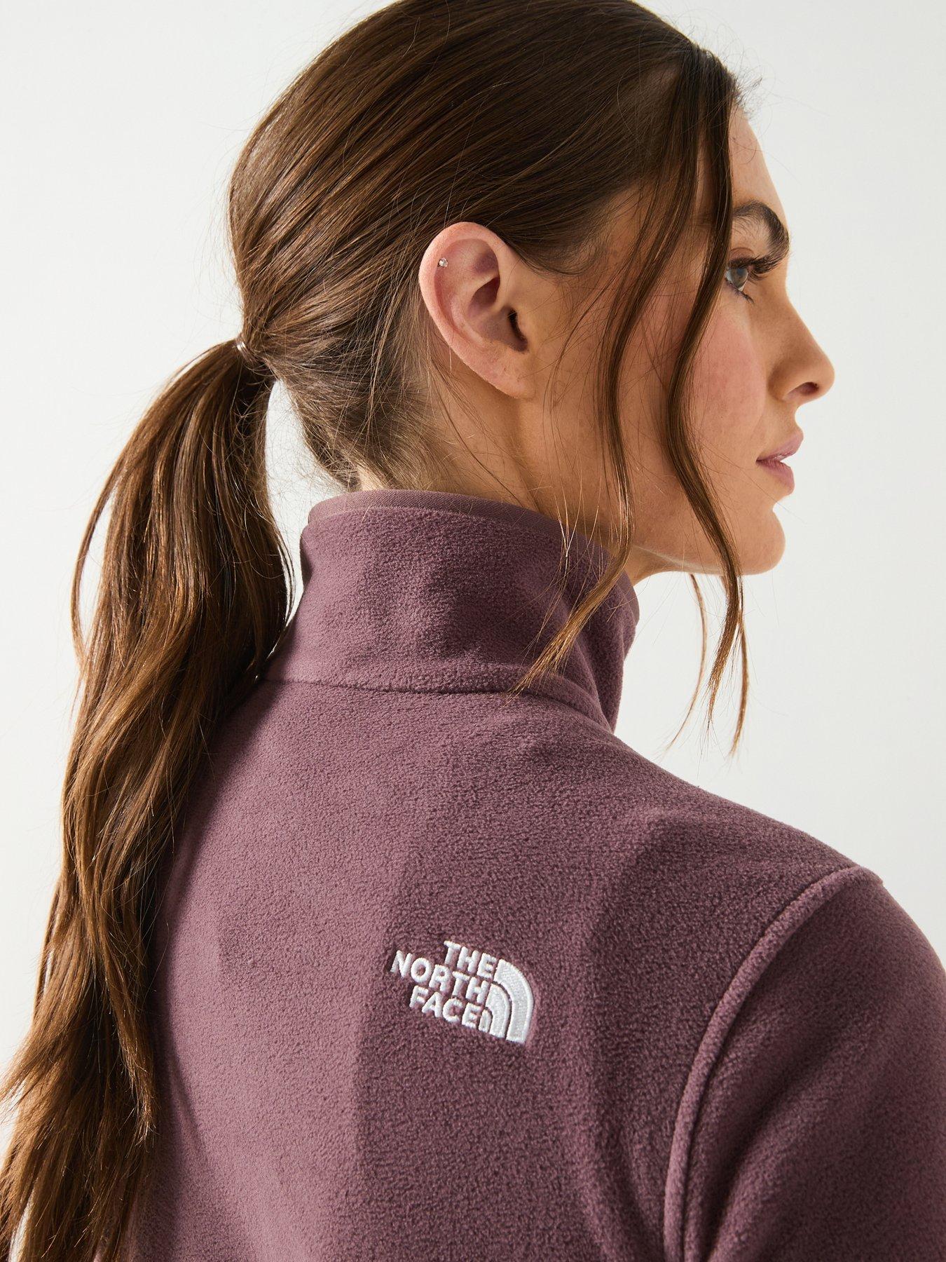  image of the-north-face-womens-glacier-fleece-14-zip-jacket-brown