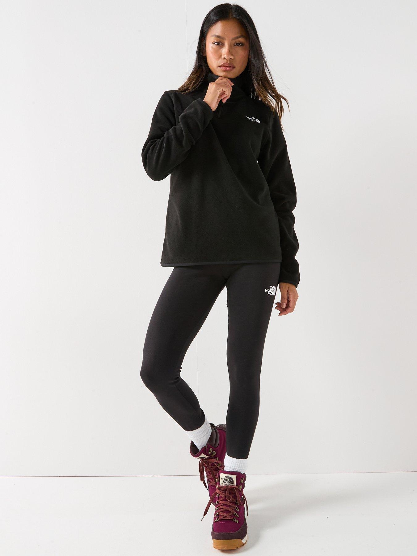 Image 3 of 6 of The North Face Women's Glacier Fleece 1/4 Zip Jacket - Black