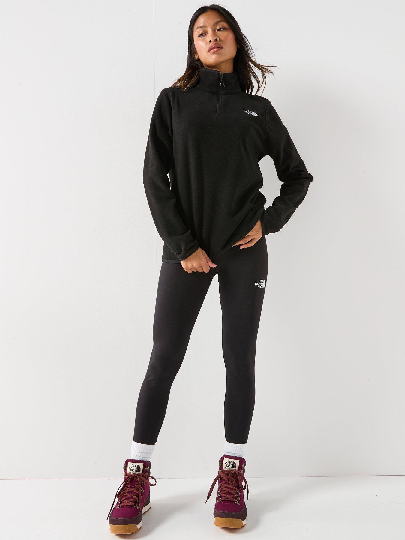 Image 6 of 6 of The North Face Women's Glacier Fleece 1/4 Zip Jacket - Black