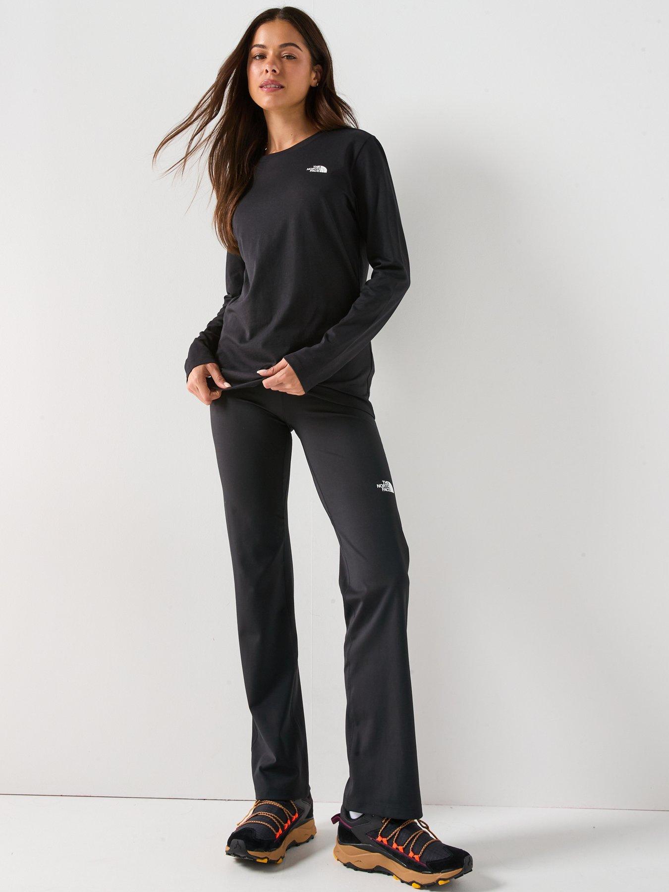  image of the-north-face-womens-flex-straight-leg-tights-black