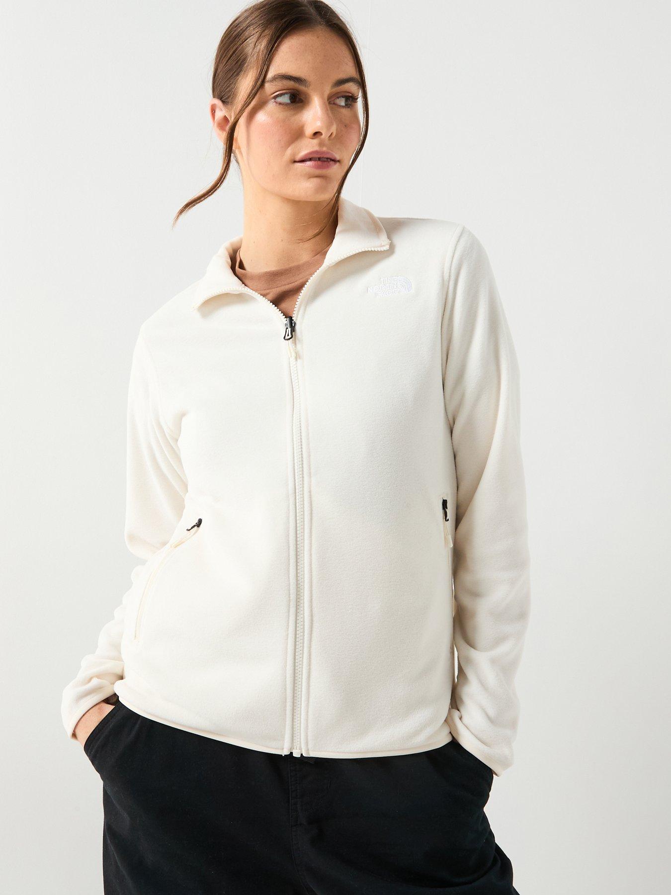 Image 1 of 6 of The North Face Women's Glacier Fleece Jacket - White