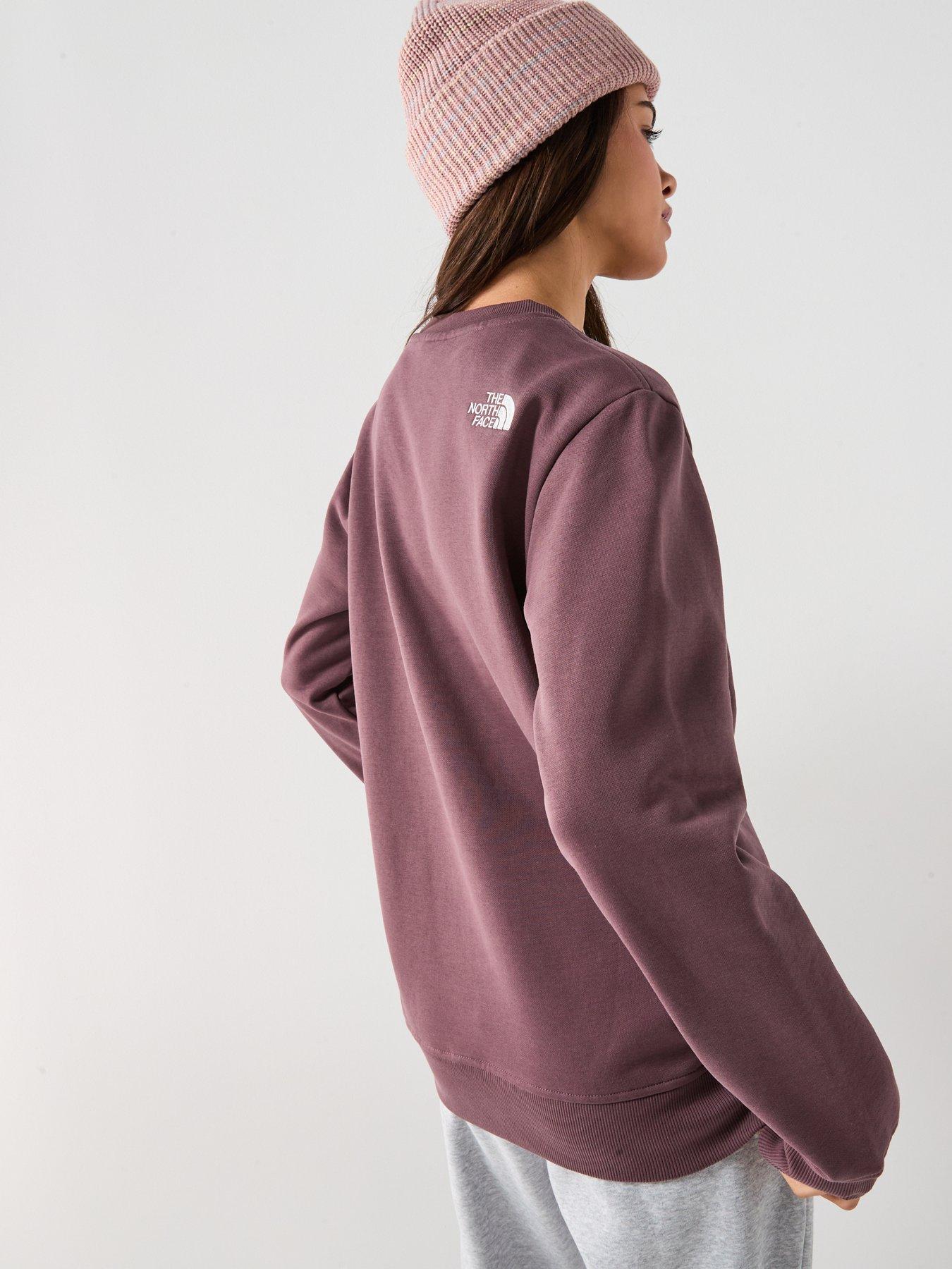  image of the-north-face-womens-drew-peak-crew-sweatshirt-brown