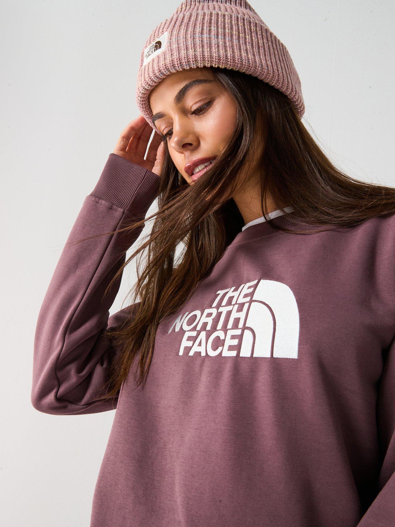  image of the-north-face-womens-drew-peak-crew-sweatshirt-brown
