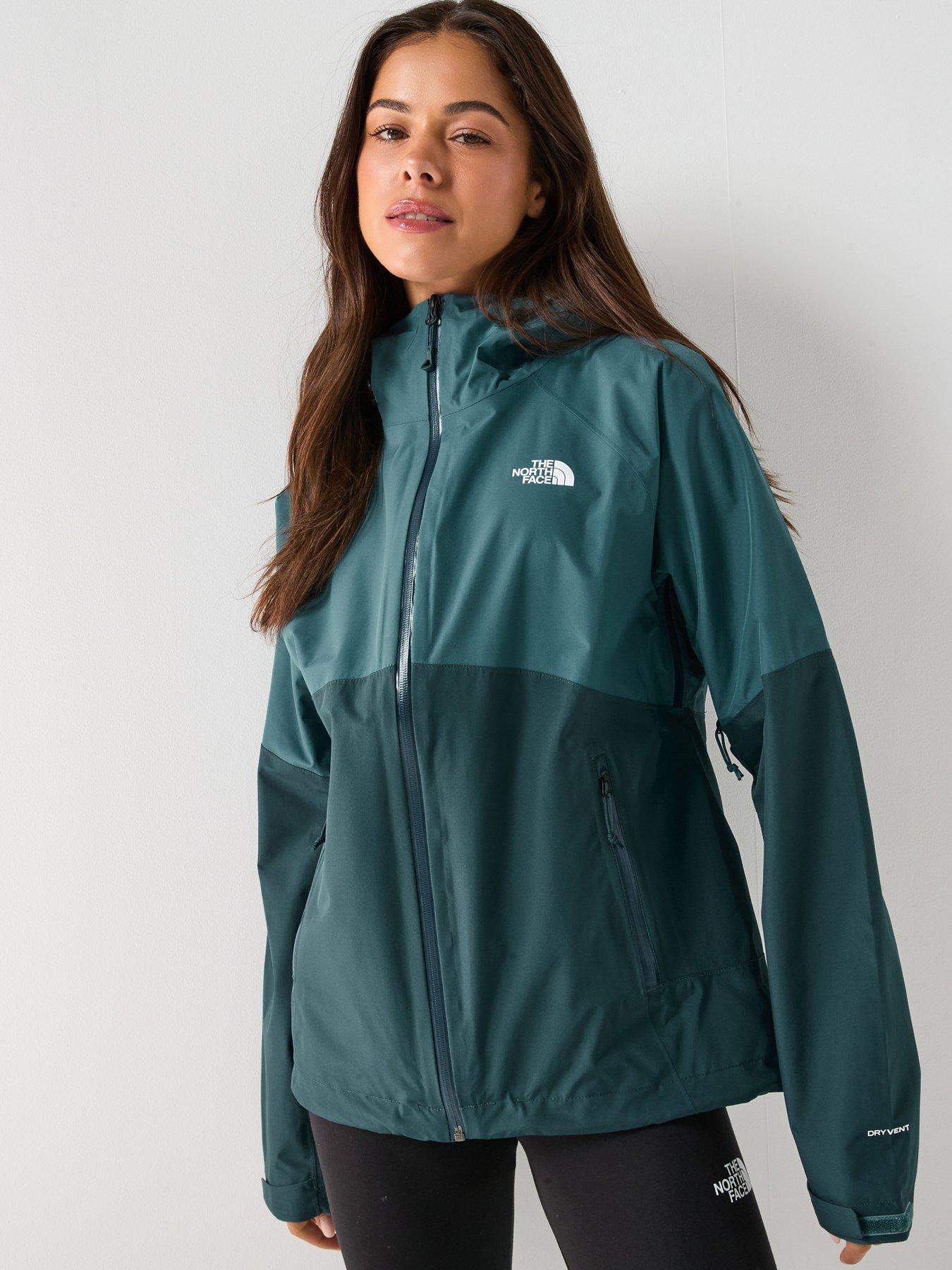 Image 1 of 5 of The North Face Women's Diablo Dynamic Zip-In Waterproof Jacket - Green