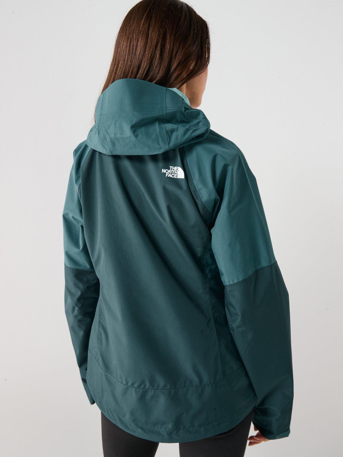 Image 2 of 5 of The North Face Women's Diablo Dynamic Zip-In Waterproof Jacket - Green