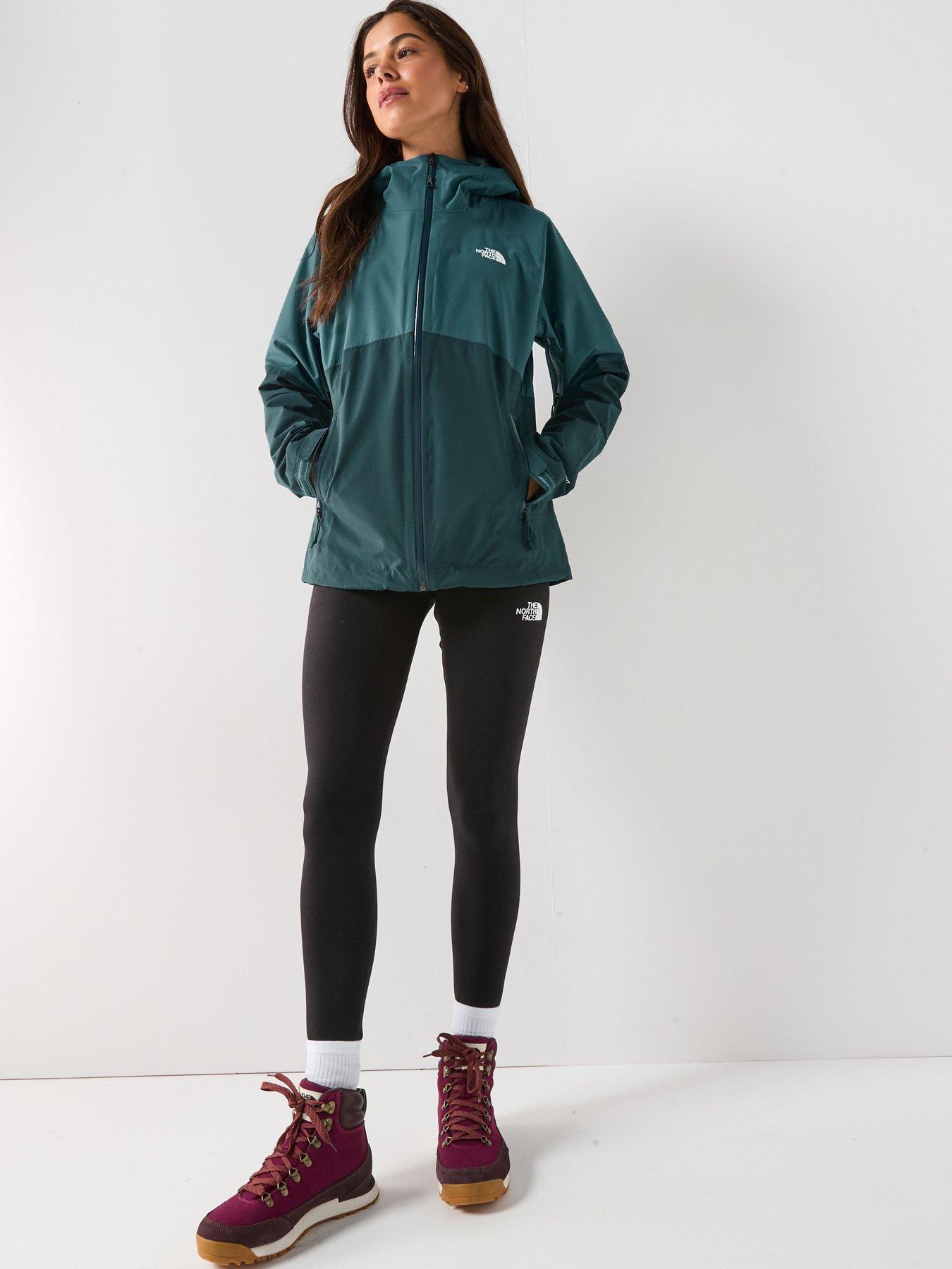 Image 3 of 5 of The North Face Women's Diablo Dynamic Zip-In Waterproof Jacket - Green