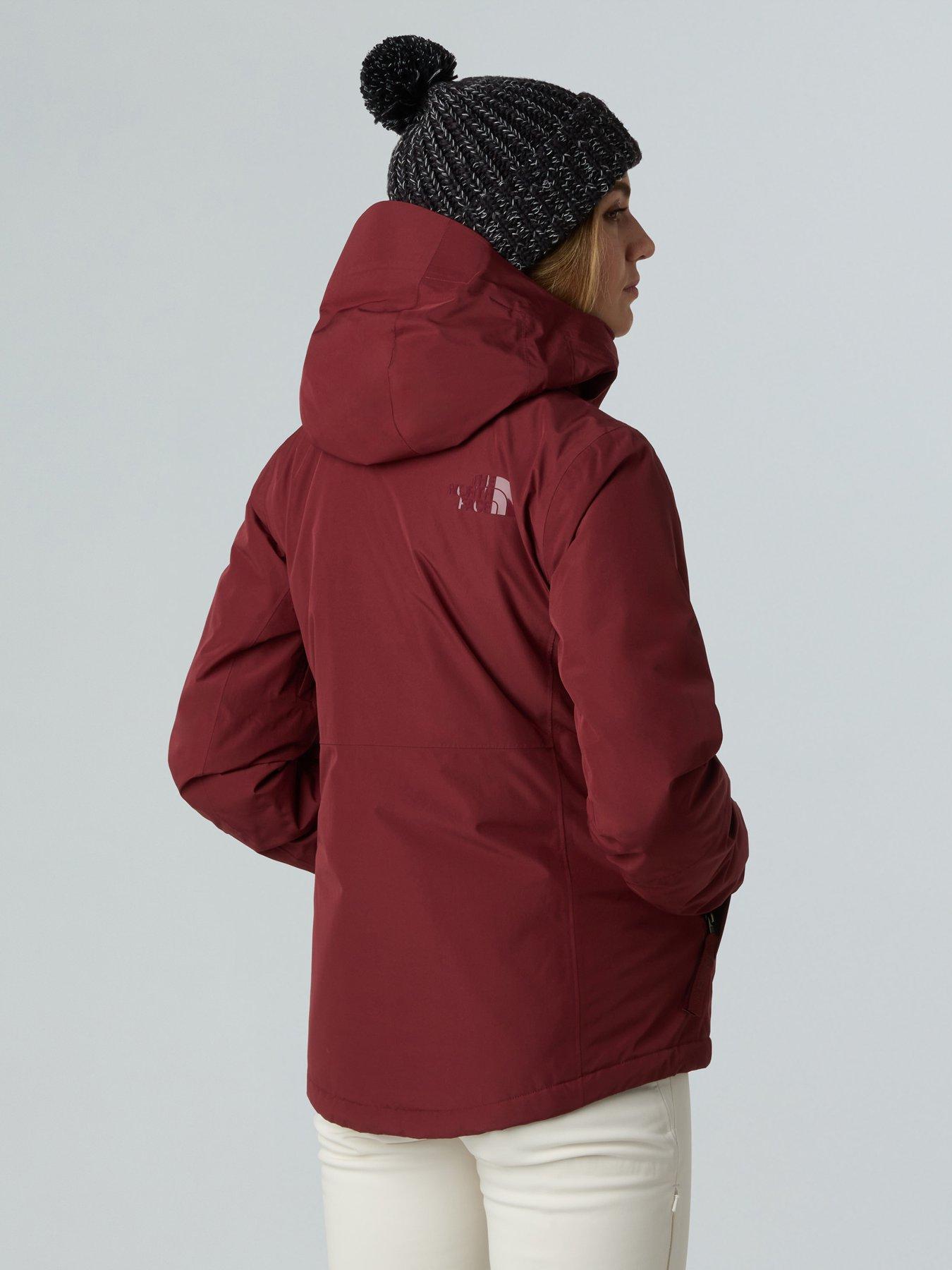  image of the-north-face-womens-descendit-ski-jacket-burgundy