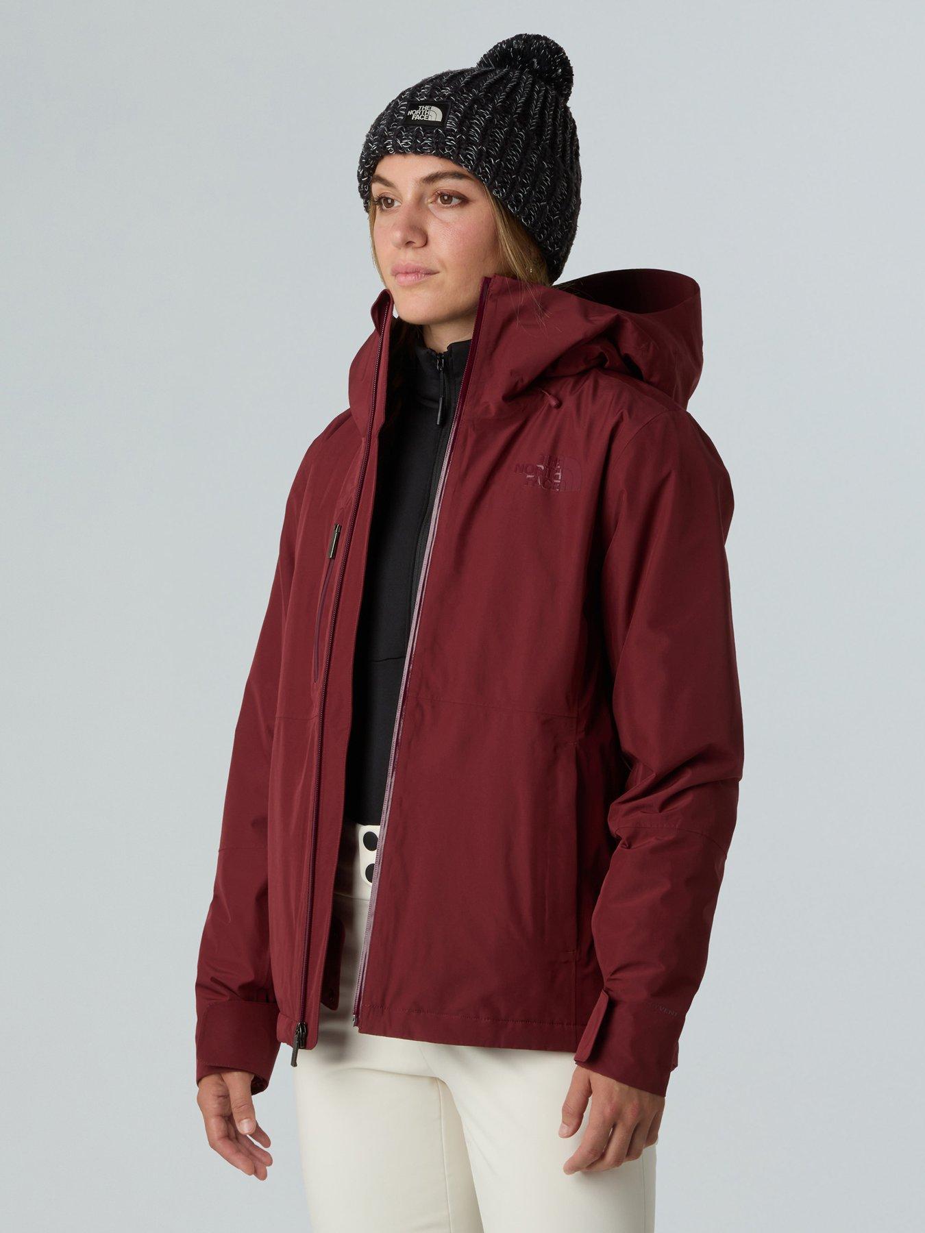  image of the-north-face-womens-descendit-ski-jacket-burgundy