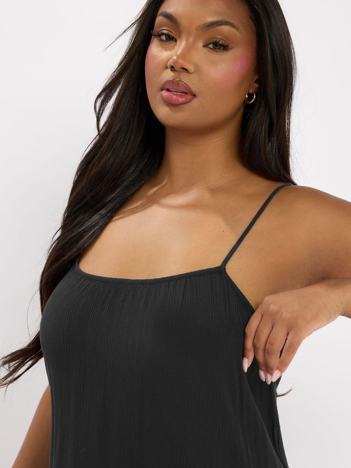  image of yours-curve-crinkle-throw-on-racer-dress