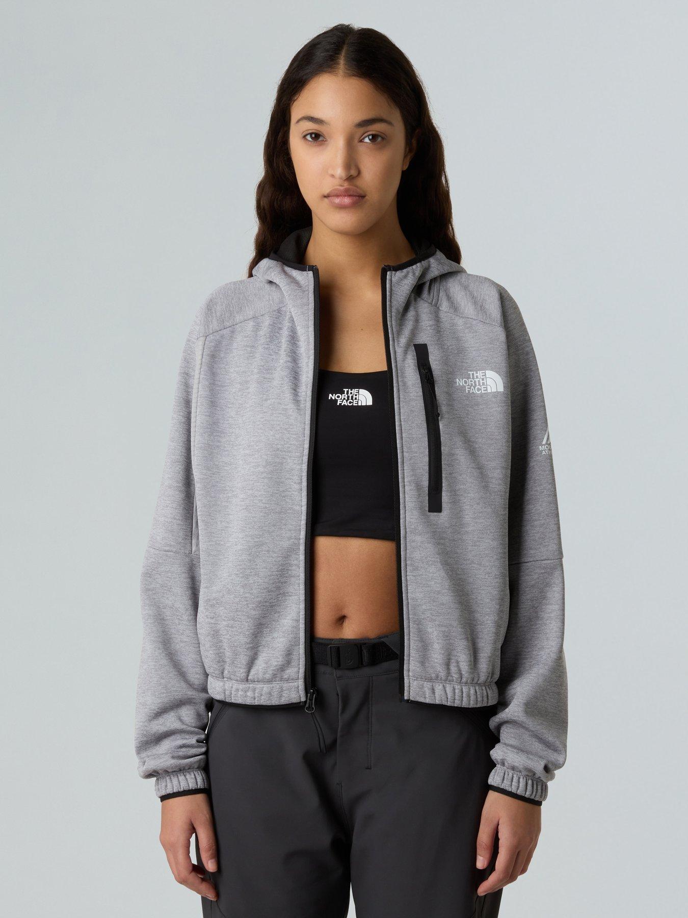 Image 4 of 6 of The North Face Women's Mountain Athletics Full Zip Fleece - Grey