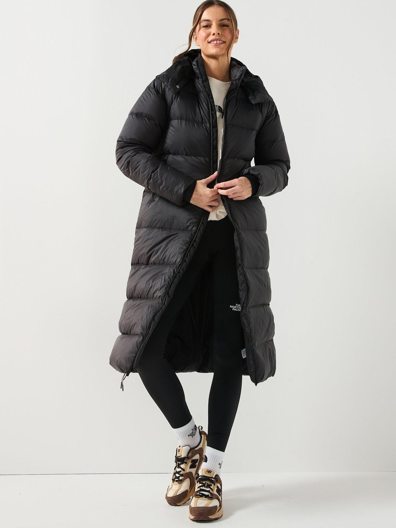 Image 1 of 6 of The North Face Women's Hydrenalite City Long Down Hooded Parka - Black