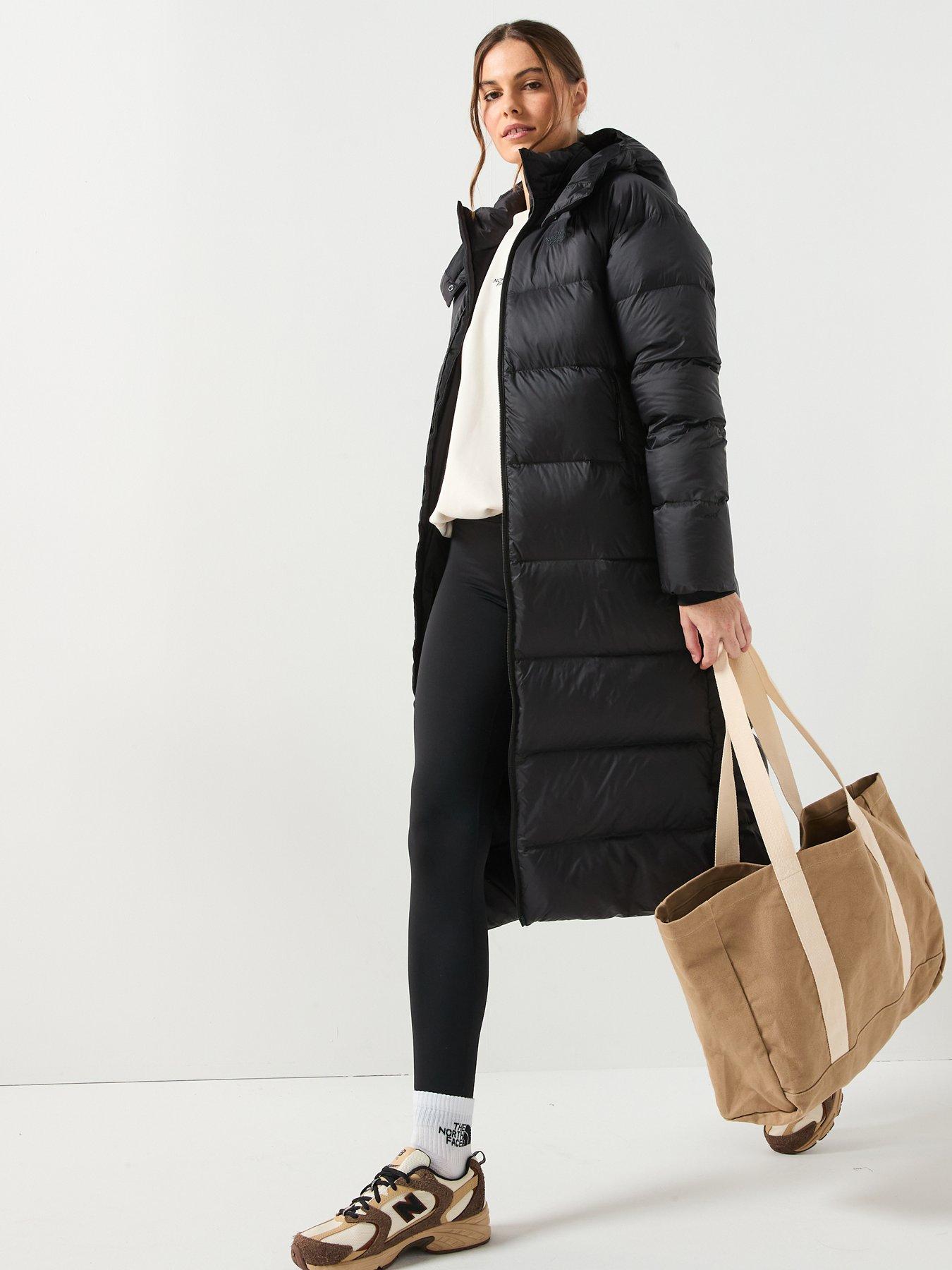Image 3 of 6 of The North Face Women's Hydrenalite City Long Down Hooded Parka - Black