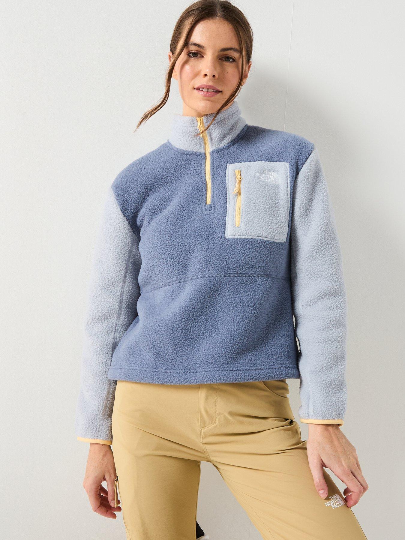  image of the-north-face-womens-yumiori-frac14-zip-grey