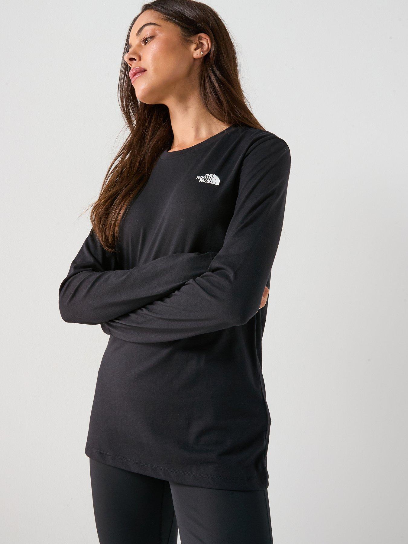 Image 1 of 6 of The North Face Women's L/s Simple Dome Tee-black