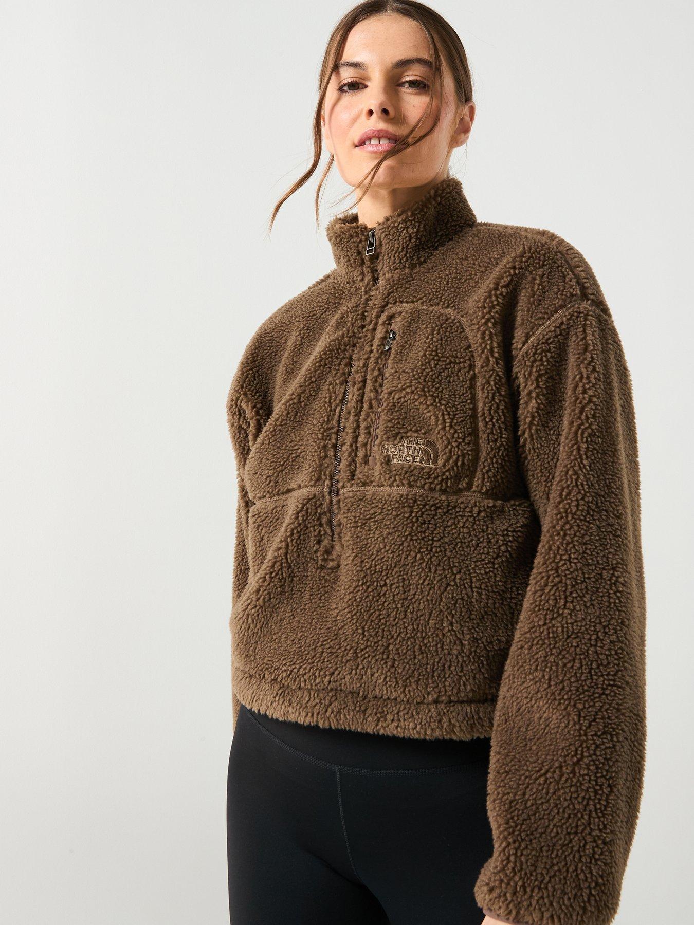  image of the-north-face-womens-extreme-pile-2-pullover--brown