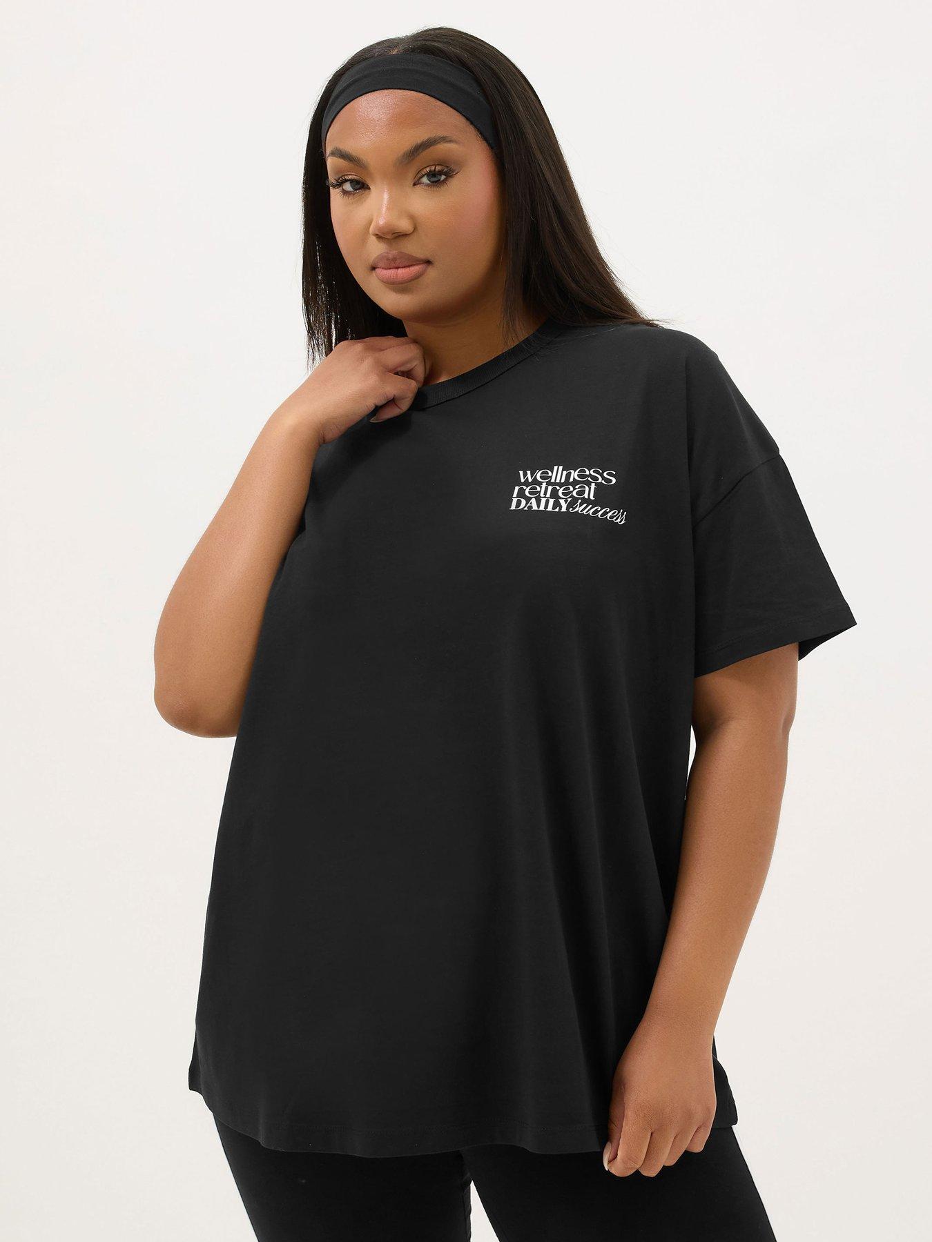 undefined Curve Wellness Retreat Active T-Shirt - Black