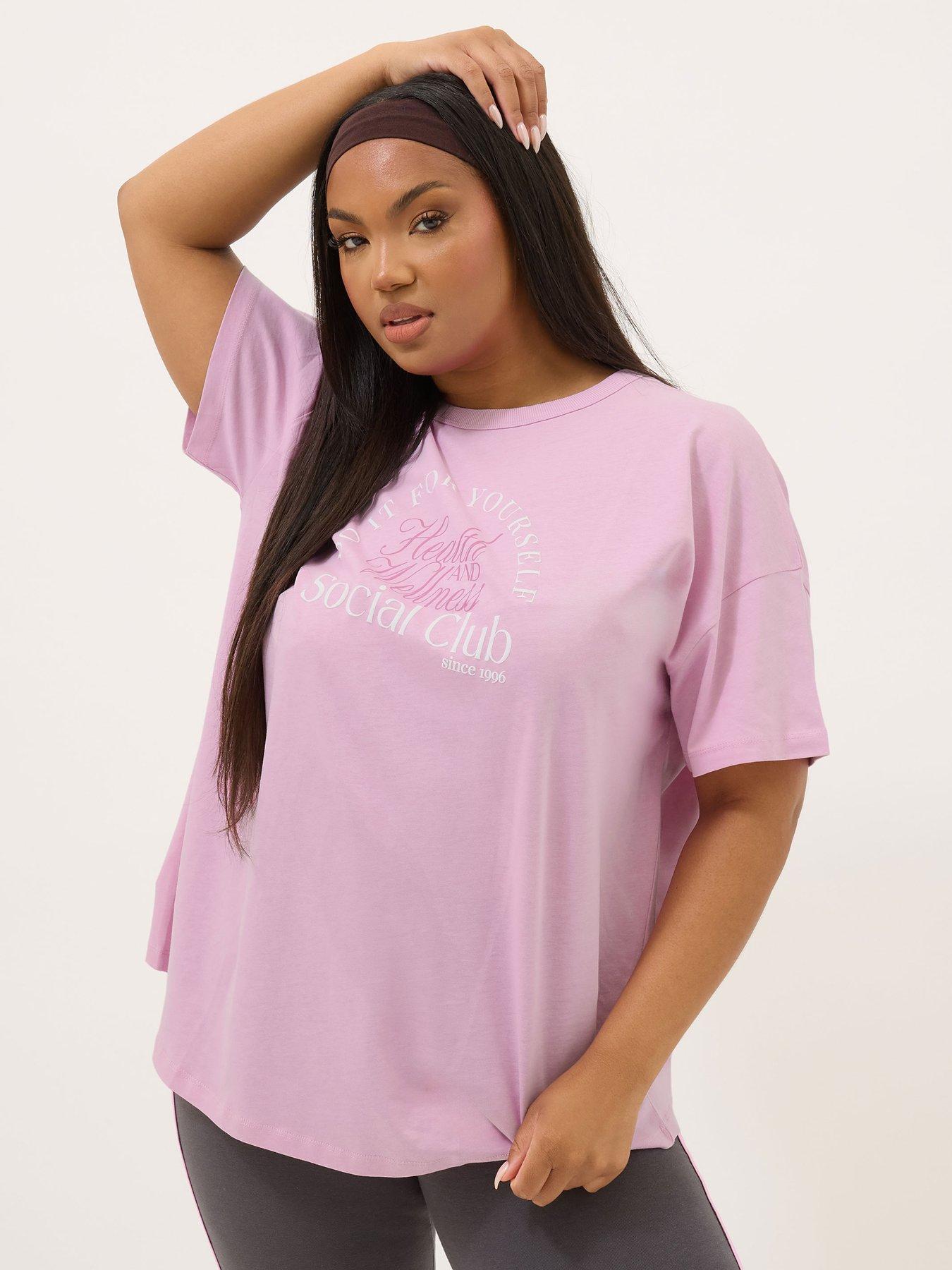 undefined Curve Wellness Retreat Active T-Shirt - Pink
