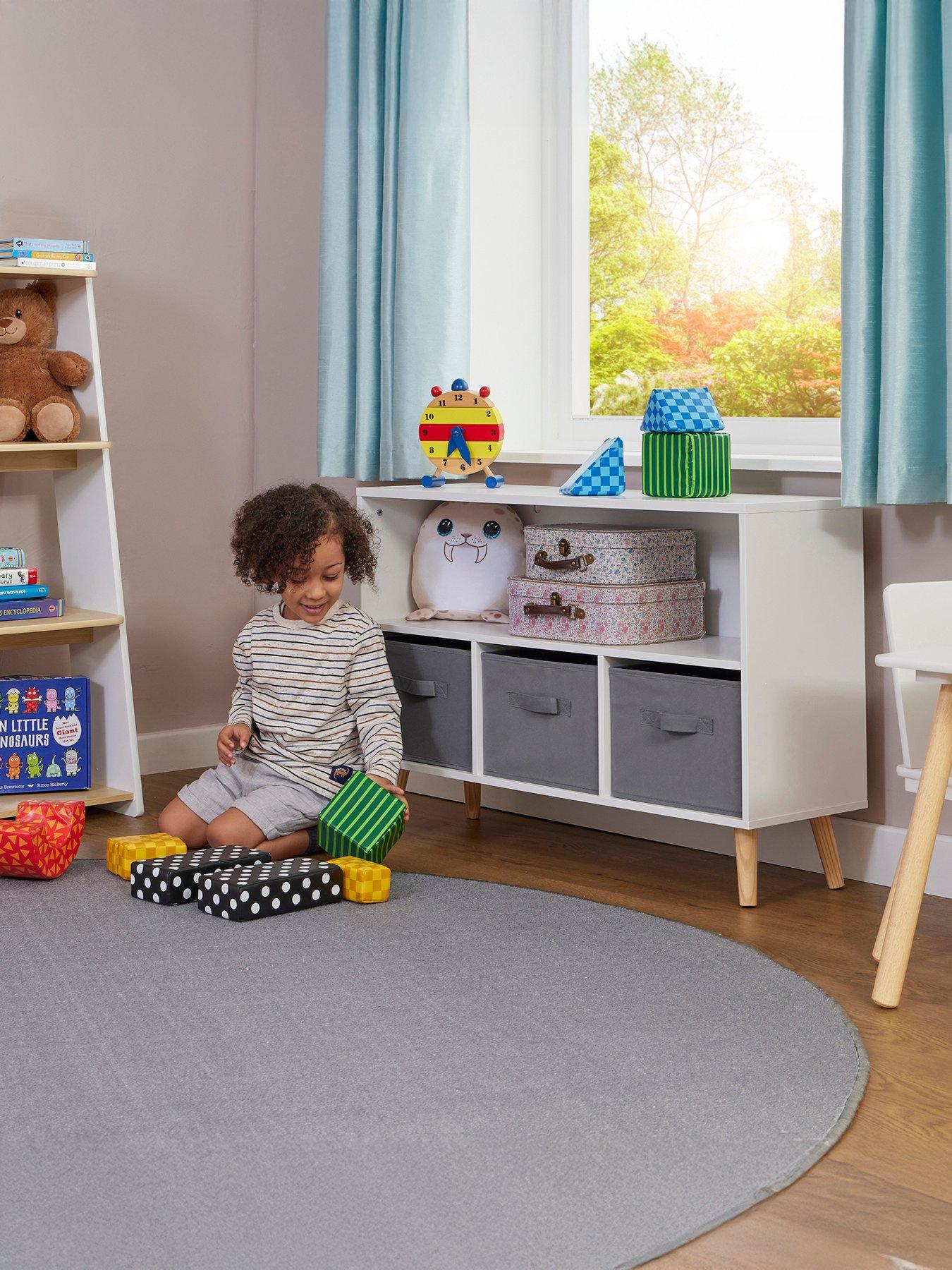 Liberty House Kids Storage Shelf With Fabric Boxes