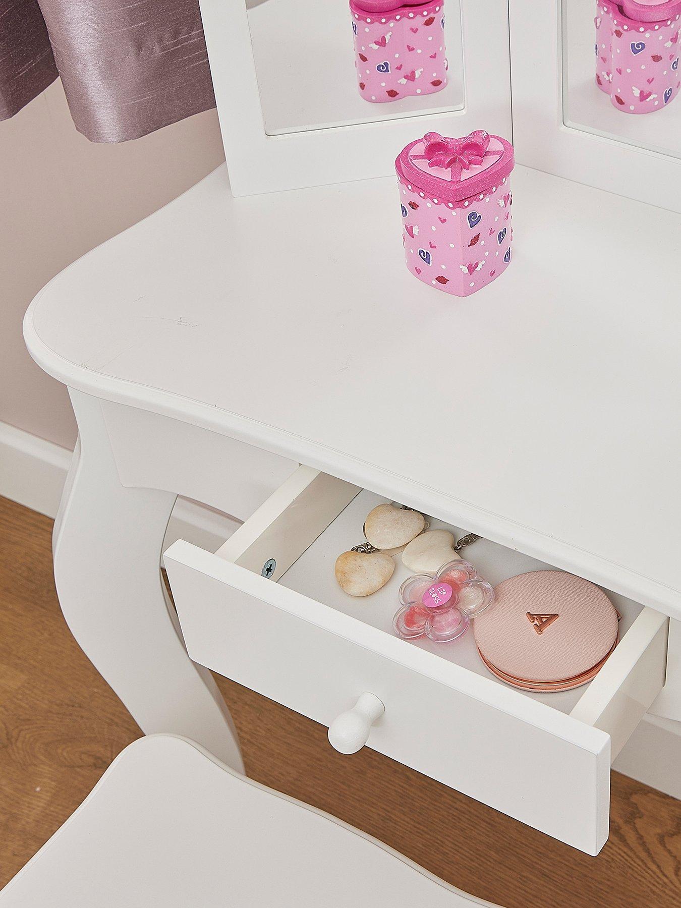 Image 4 of 7 of Liberty House White Vanity Table And Stool