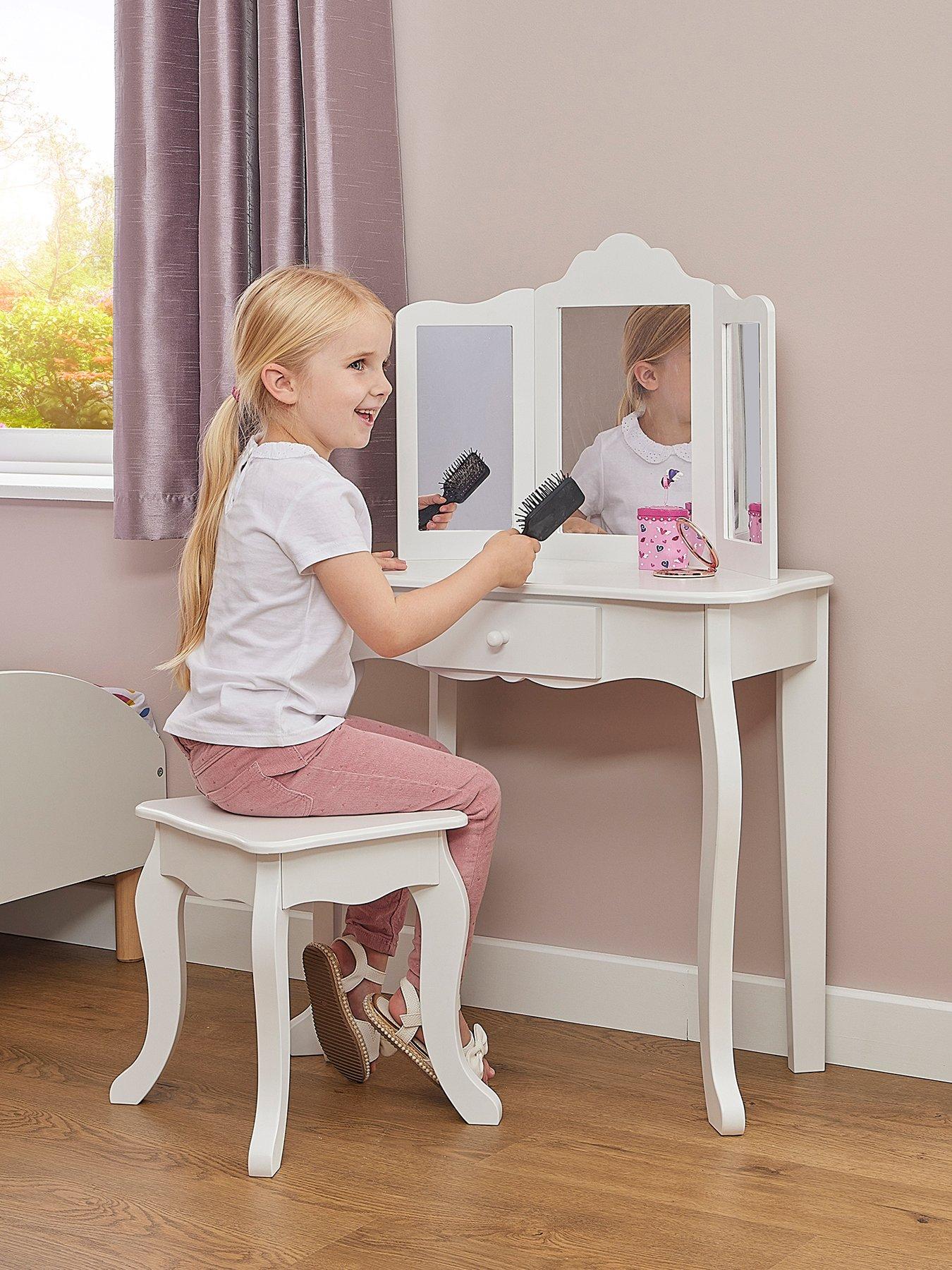 Image 5 of 7 of Liberty House White Vanity Table And Stool