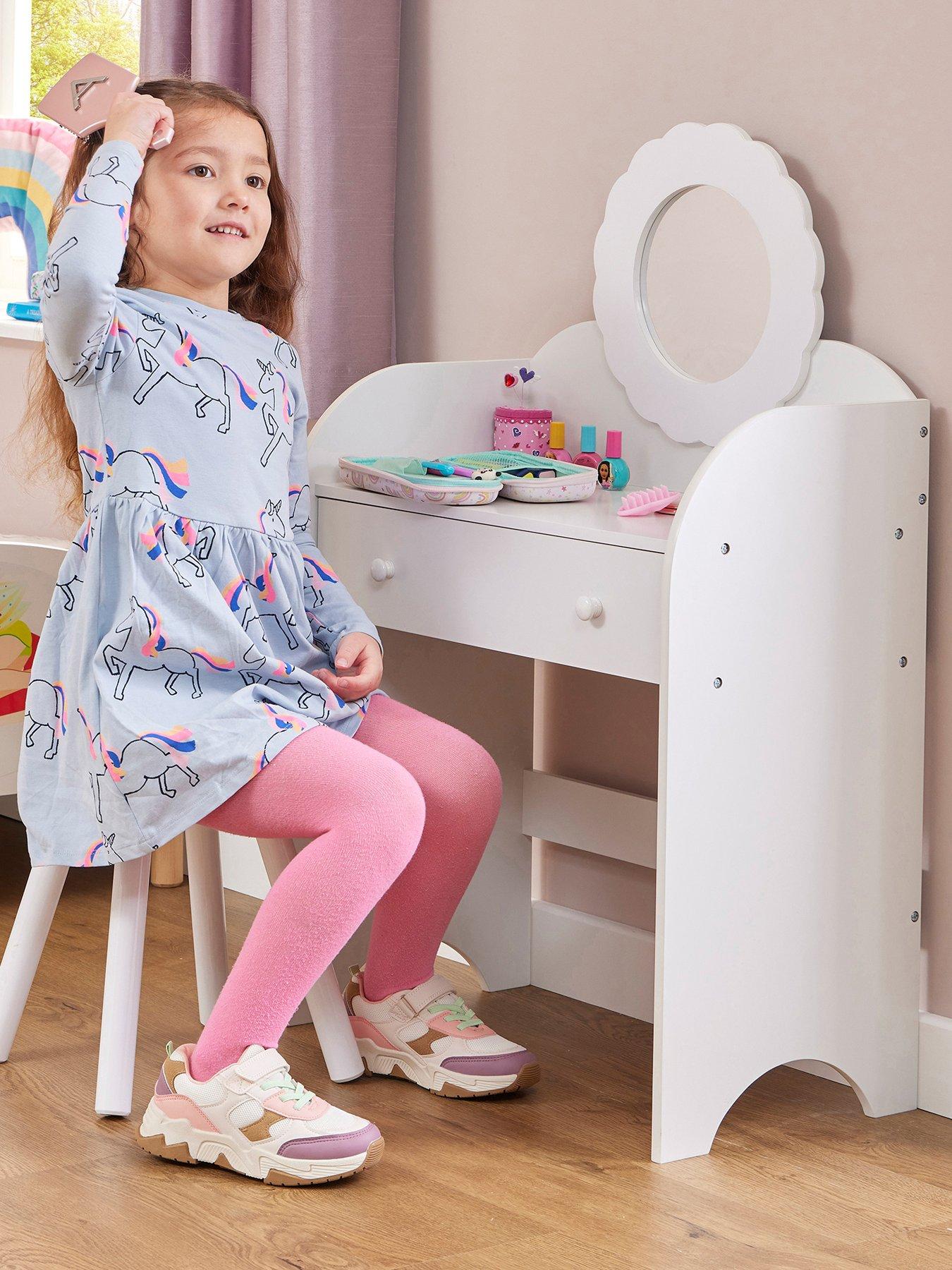 Liberty House White Dressing Table And Stool