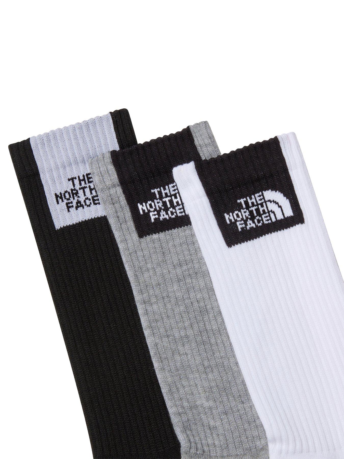 Image 2 of 2 of The North Face Unisex Sport Fine Box Cushioned Crew Sock 3 Pack - Multi