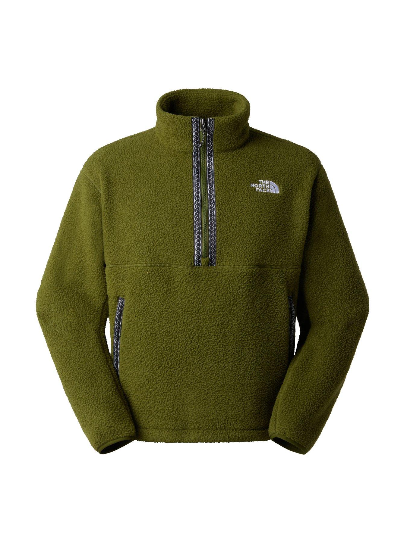 undefined Men's Fleeski 1/4 Zip Pull Over Fleece - Green