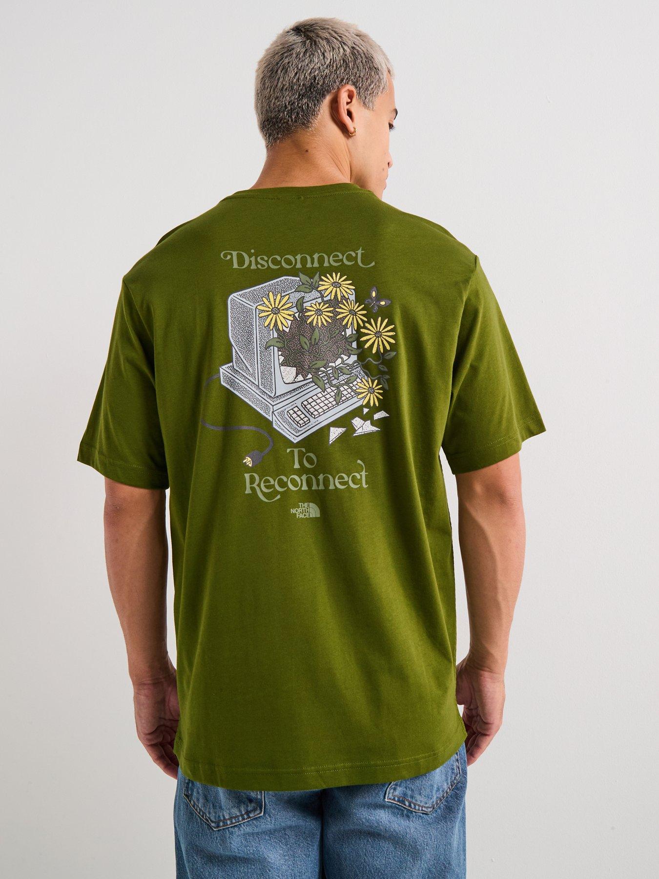 Image 1 of 6 of The North Face Men's S/S Connected Relaxed Graphic T-Shirt - Green