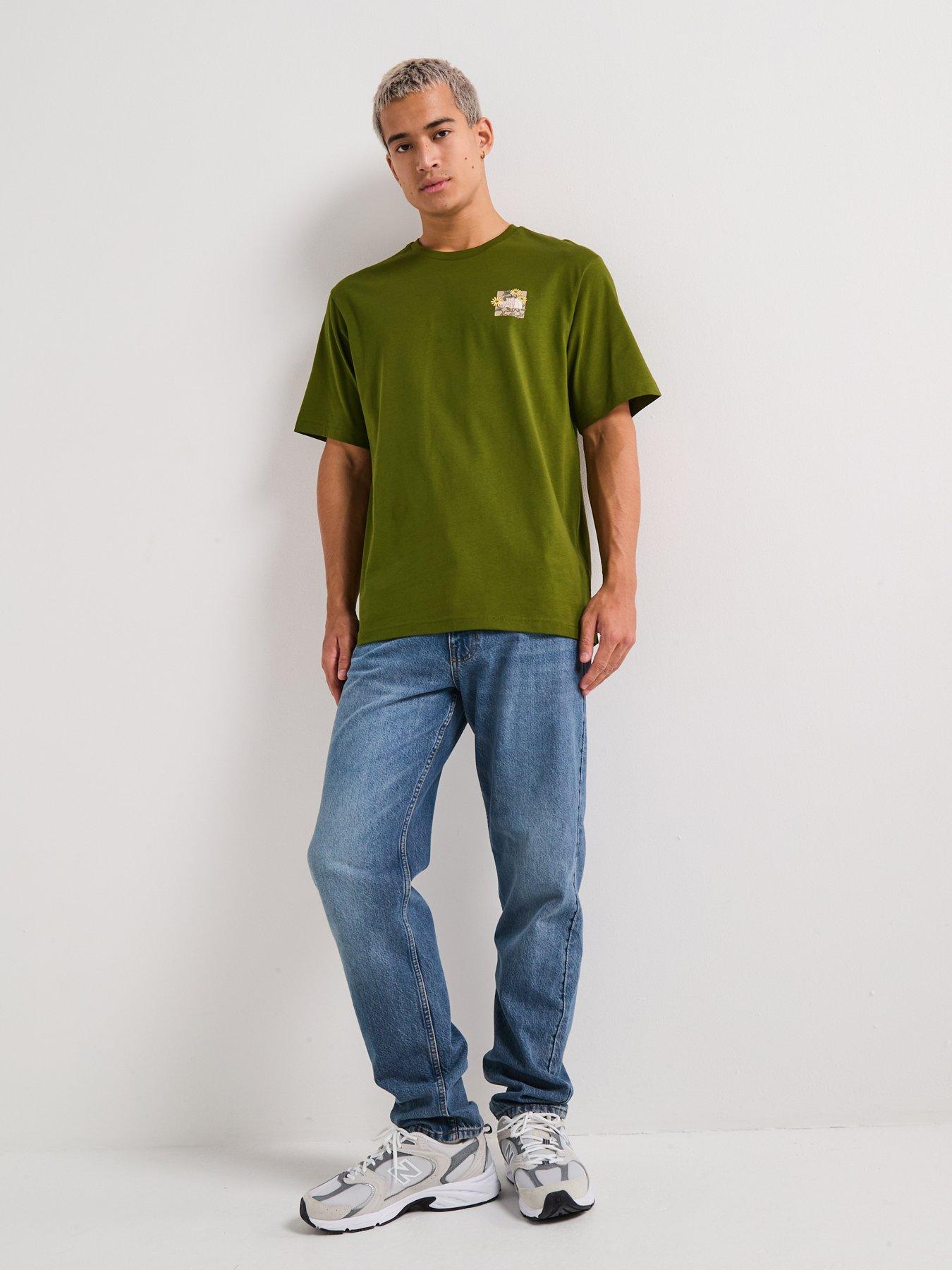 Image 3 of 6 of The North Face Men's S/S Connected Relaxed Graphic T-Shirt - Green